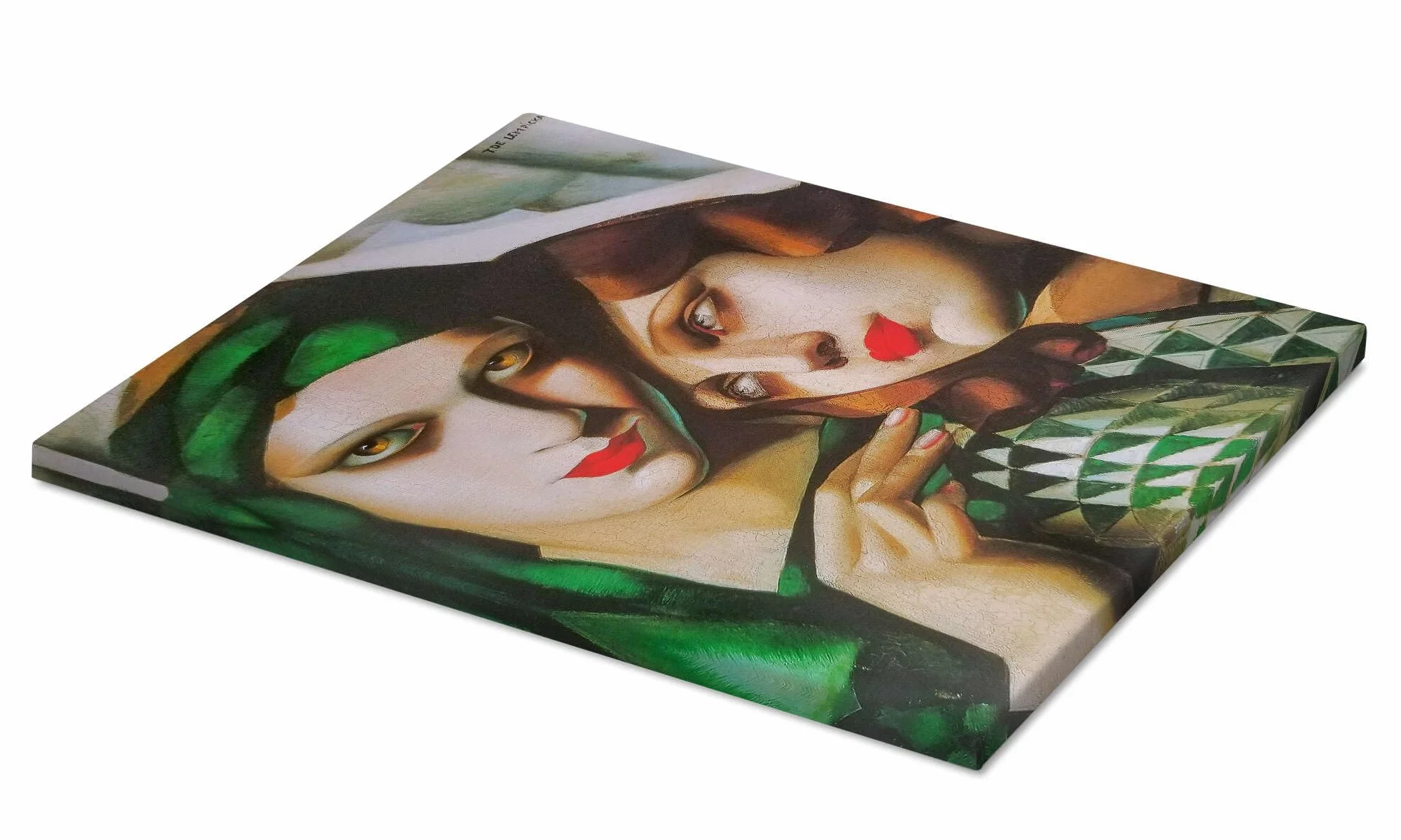 Zielony turban Obraz na płótnie Tamara de Lempicka 30 x 40 cm Zielony Obrazy Dekoracja ścienna