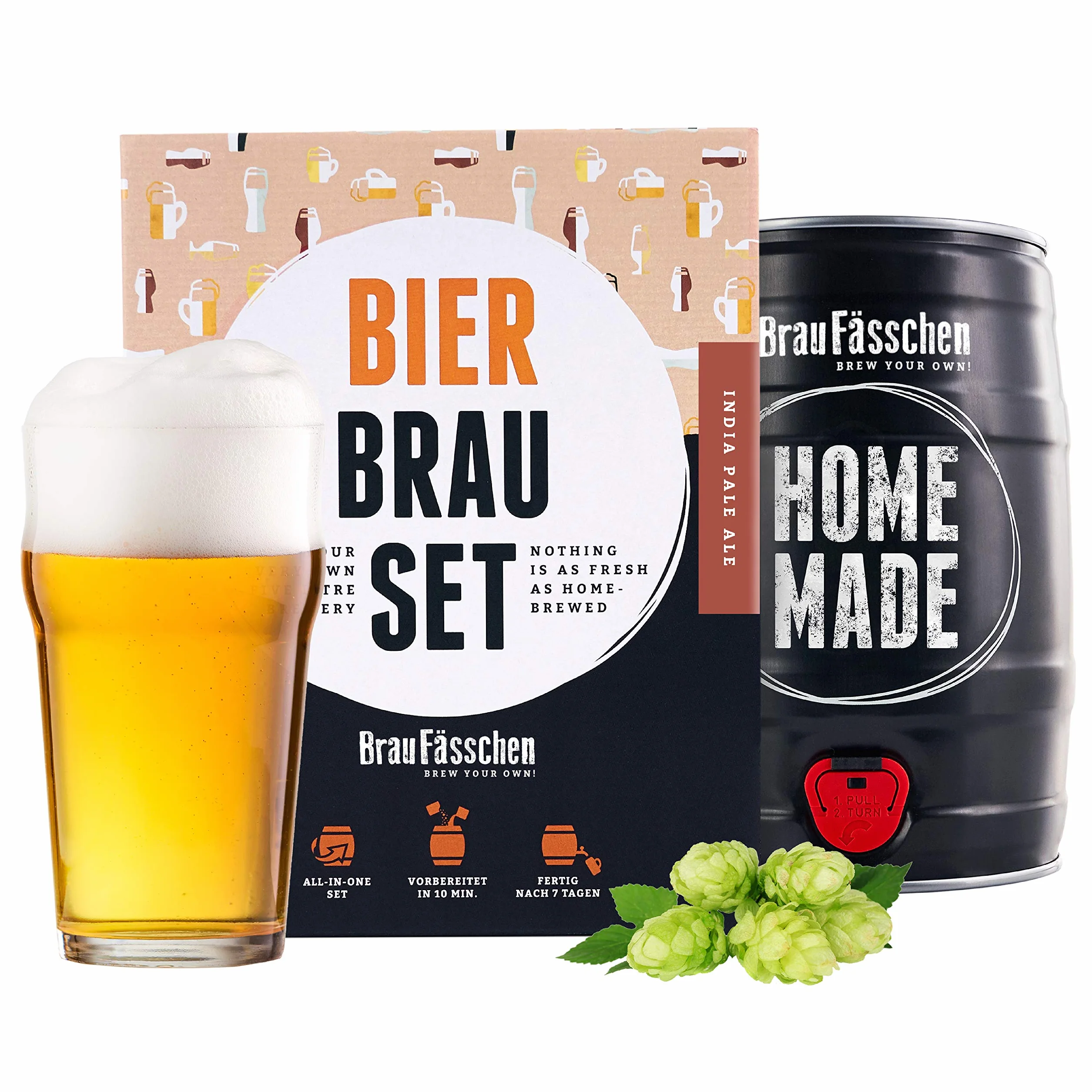 Zestaw do warzenia piwa IPA 5L - Braufässchen Brewbarrel