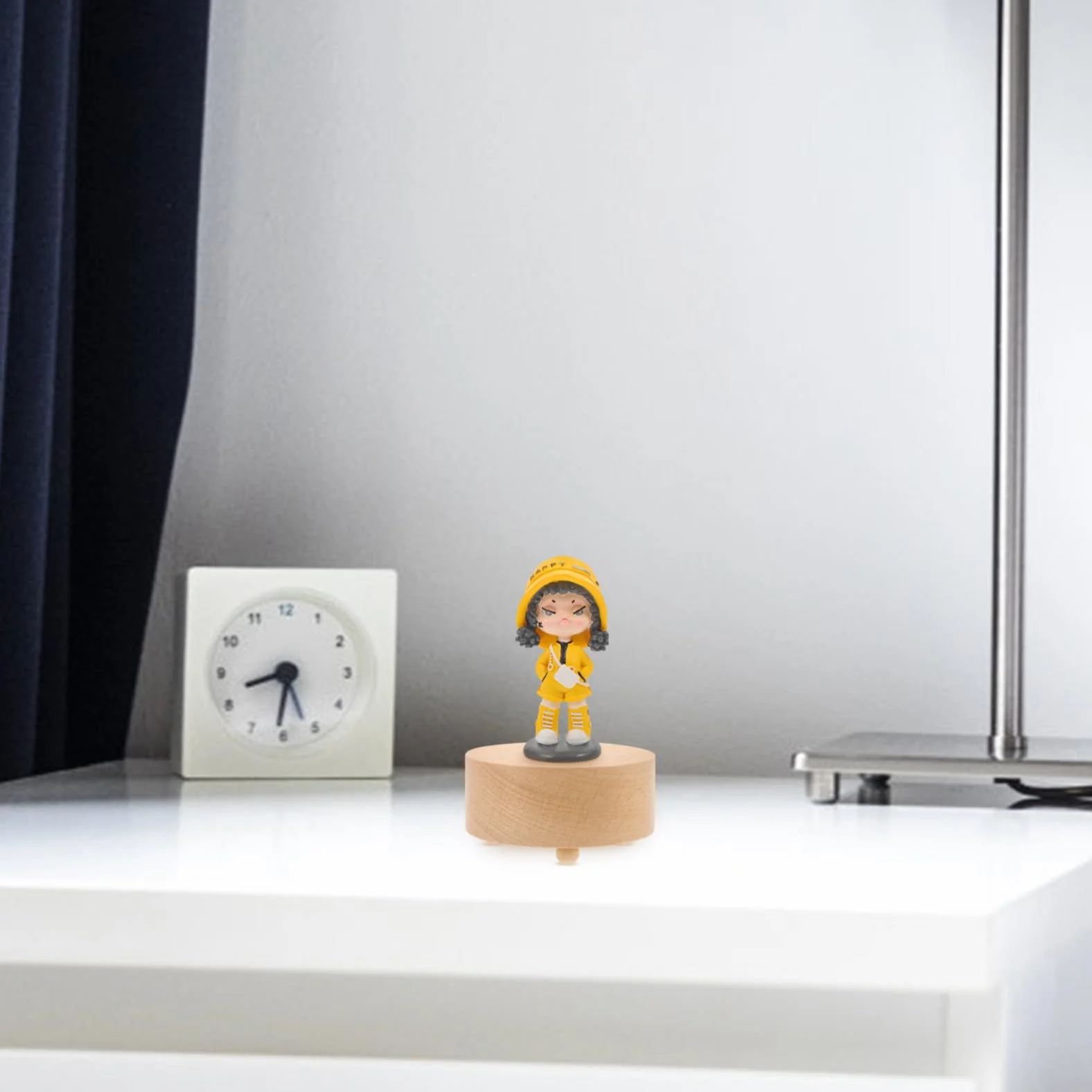 Diy Podstawka Do Muzycznych Pudełek Drewniana Okrągła Stabilna Przeznaczona Do Rękodzieła Materiał Akcesoria Muzyczne Doskonała