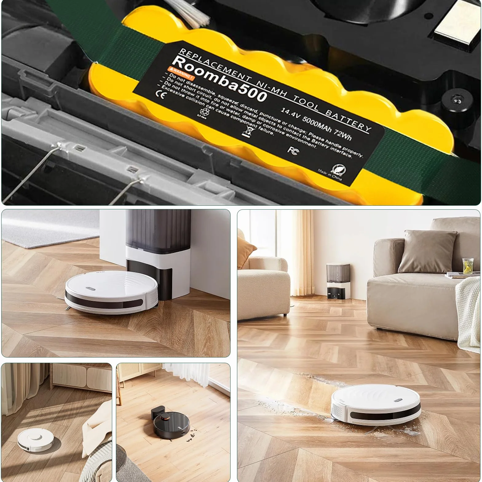 5000 mAh akumulator zamienny do iRobot Roomba 14,4 V 500 600 800 800 900 510 530 532 535 540 550 560 562 570 580 620 630 650 666 0 760 790 880