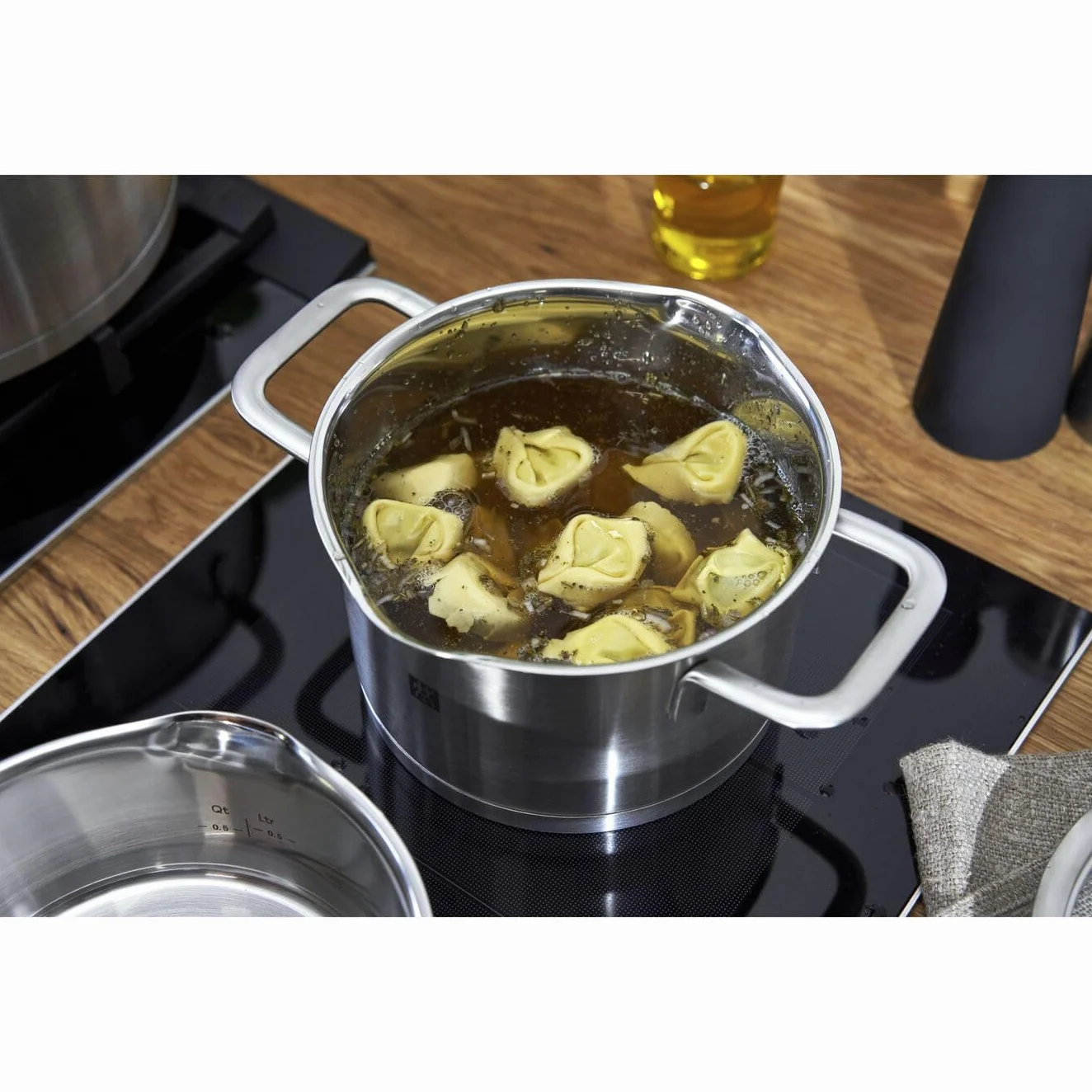 ZWILLING TrueFlow Kochtopfset 5-teilig Edelstahl Induktionsgeeignet Silber