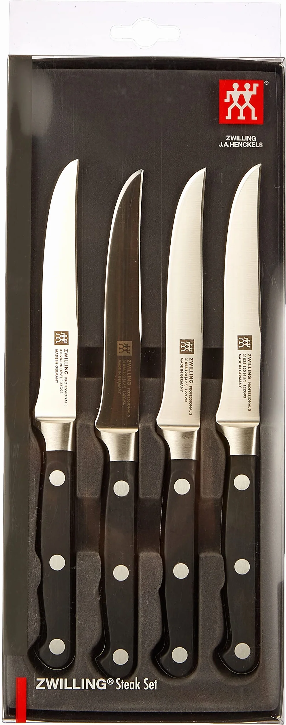 ZWILLING Professional S 4-częściowy zestaw noży do steków 12 cm stal nierdzewna
