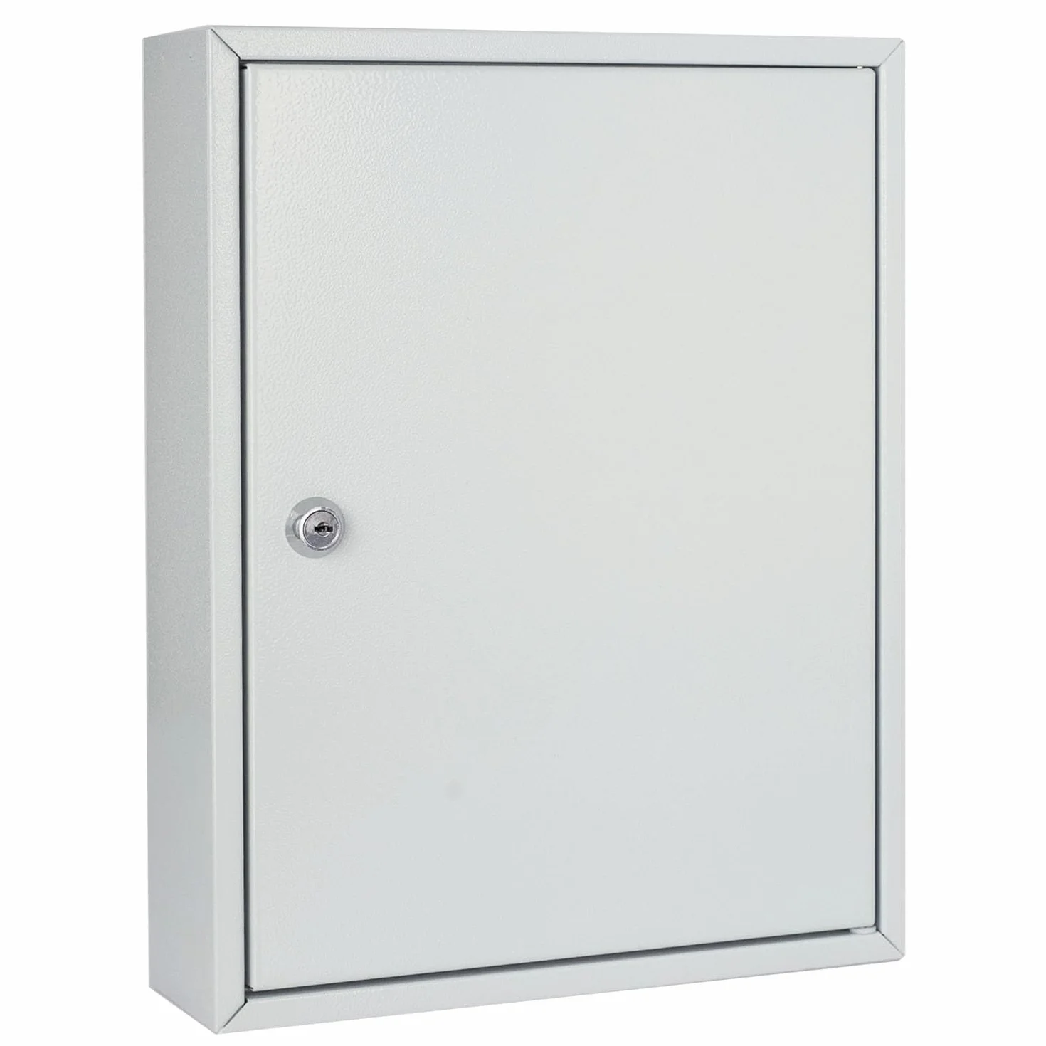 HMF 13542-07 szafka na klucze, 42 haczyki, regulowane listwy z haczykami, 35,0 x 27,0 x 8,0 cm, jasnoszary