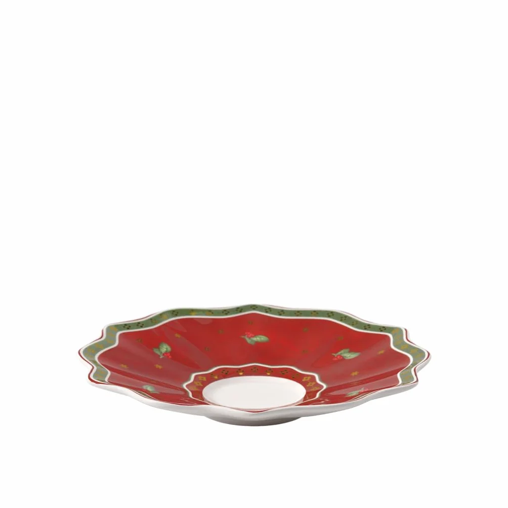 Villeroy & Boch Toy'S Delight Spodek, Porcelana, Czerwony/Biały, 16,5 cm