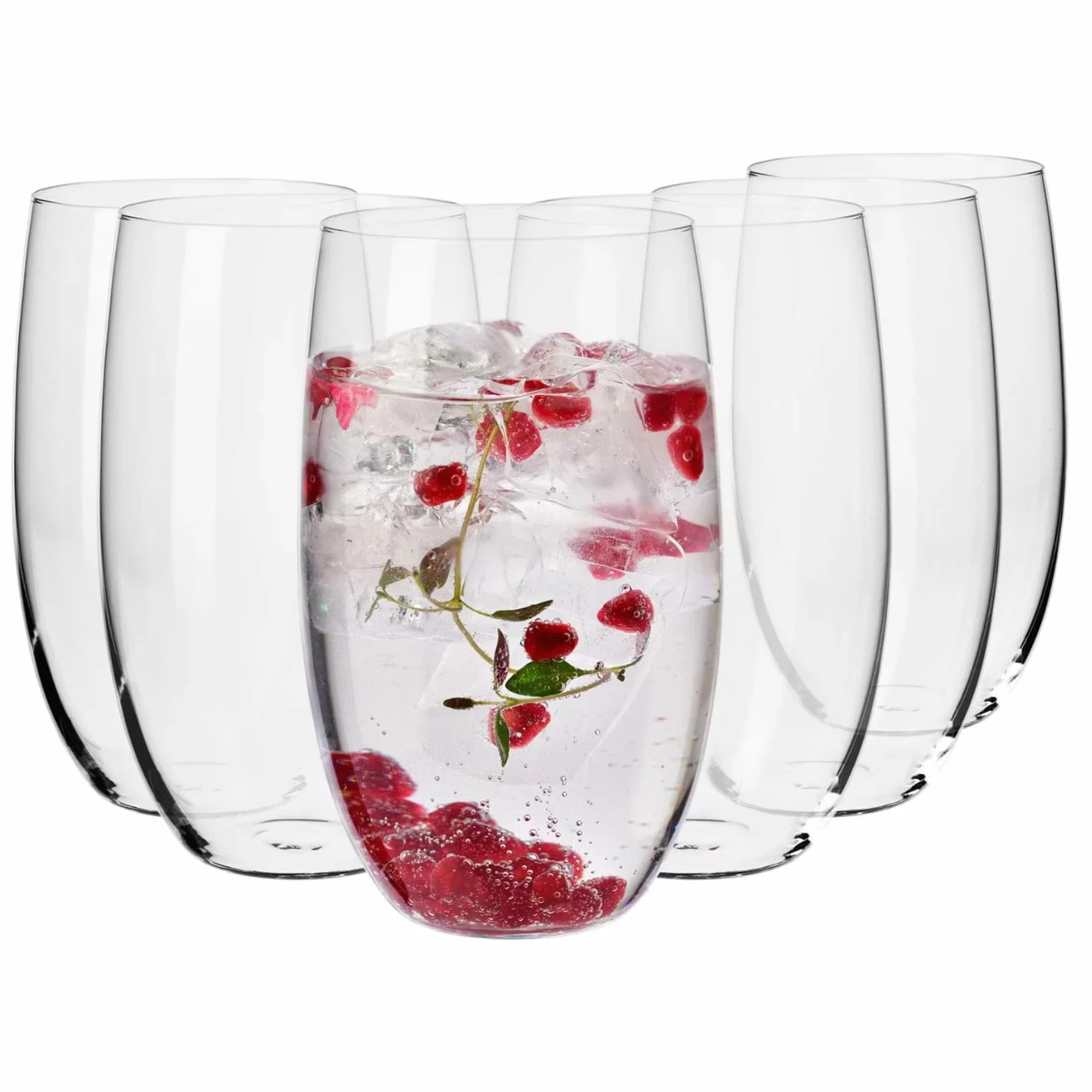 KROSNO Szklanki do Wody, Soków i Innych Napojów | Zestaw 6 Szklanek | 510 Ml | Kolekcja Blended | Idealne do Domu, Restauracji i na Przyjęcia | Można Myć w Zmywarce