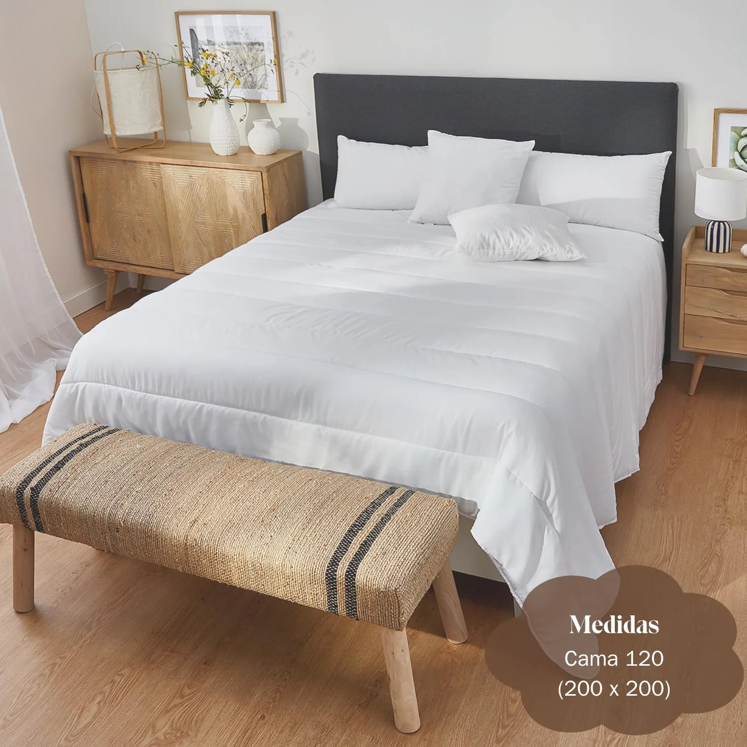 Pikolin Home - Kołdra jesienno-zimowa 300 g, włókno Ecolofil w dotyku puch, wypełnienie na łóżko 120 (200 x 200 cm)
