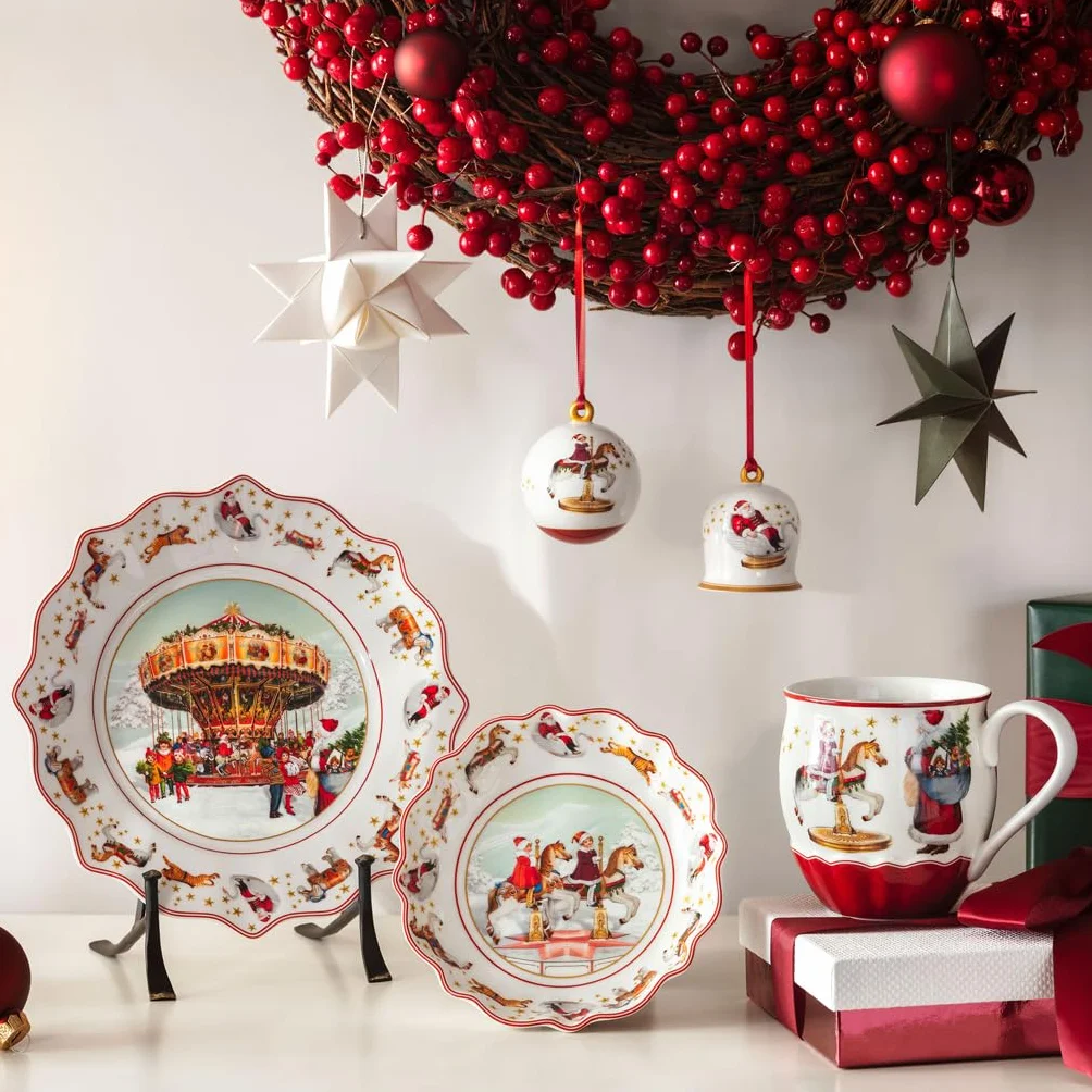 Villeroy & Boch – Annual Christmas Edition, miska mała, edycja 2024, porcelana Premium, ekskluzywny przedmiot kolekcjonerski, 16,5 x 16,5 x 3,5 cm