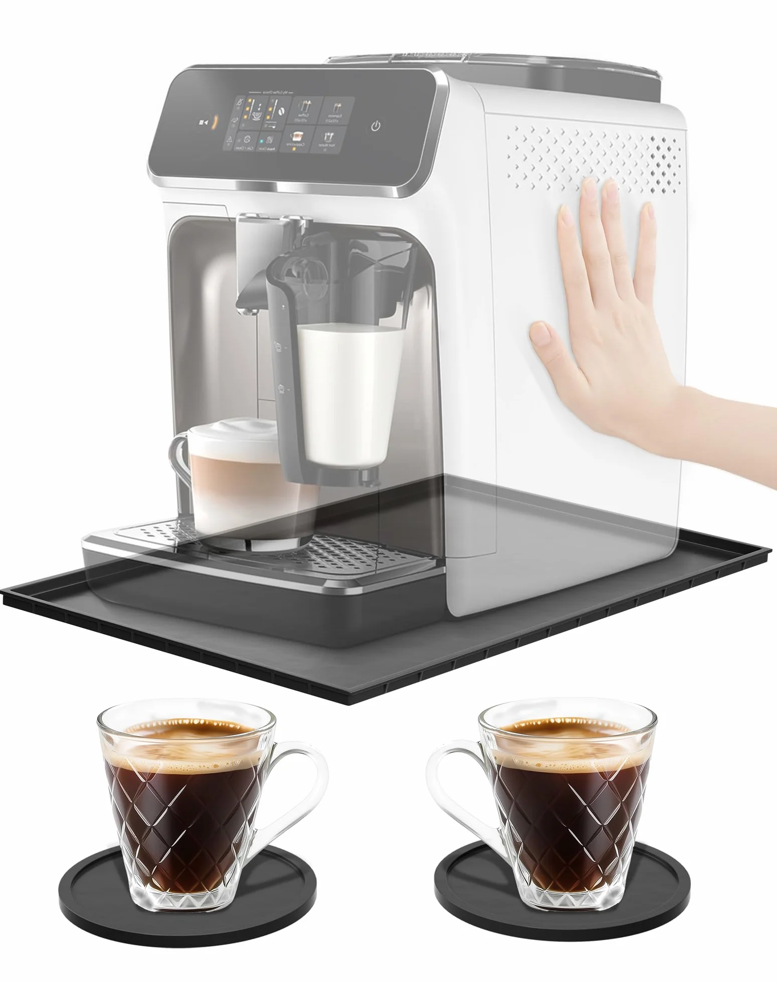 Silikonowa mata do ekspresu do kawy 47x29 cm kompatybilna z De Longhi Magnifica Philips LatteGo