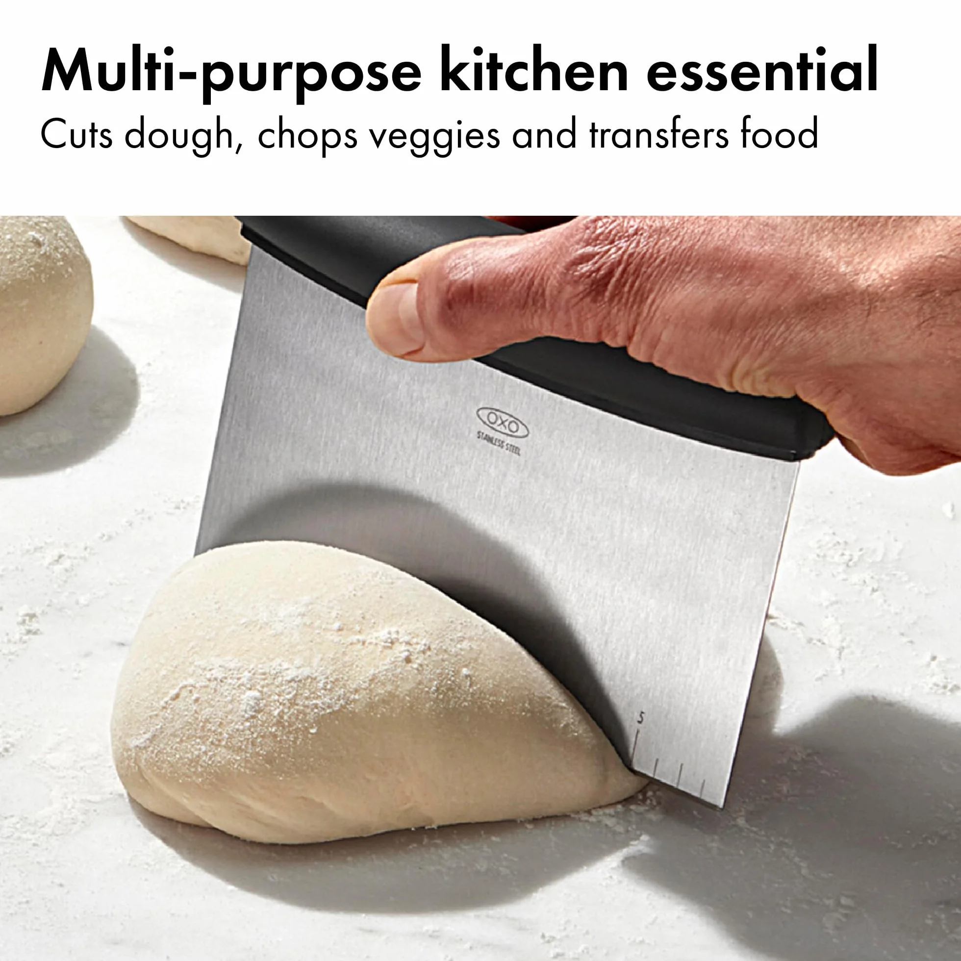OXO Good Grips Multi-purpose Stainless Steel Scraper & Chopper