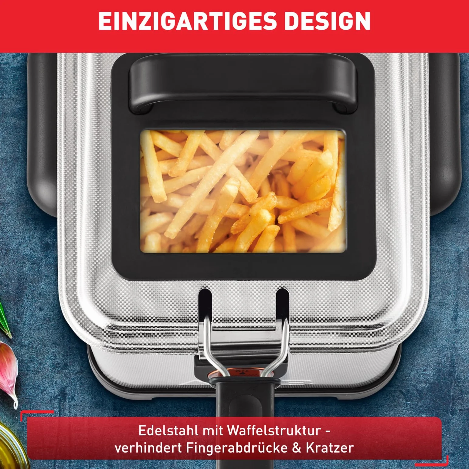Tefal FR5101 Filtra Pro Inox & Design | 3,0 l | frytkownica premium | 2300 W | półprofesjonalna frytkownica z olejem | system Clean-Oil | izolacja cieplna | Termostat | Timer | stal nierdzewna/czarna