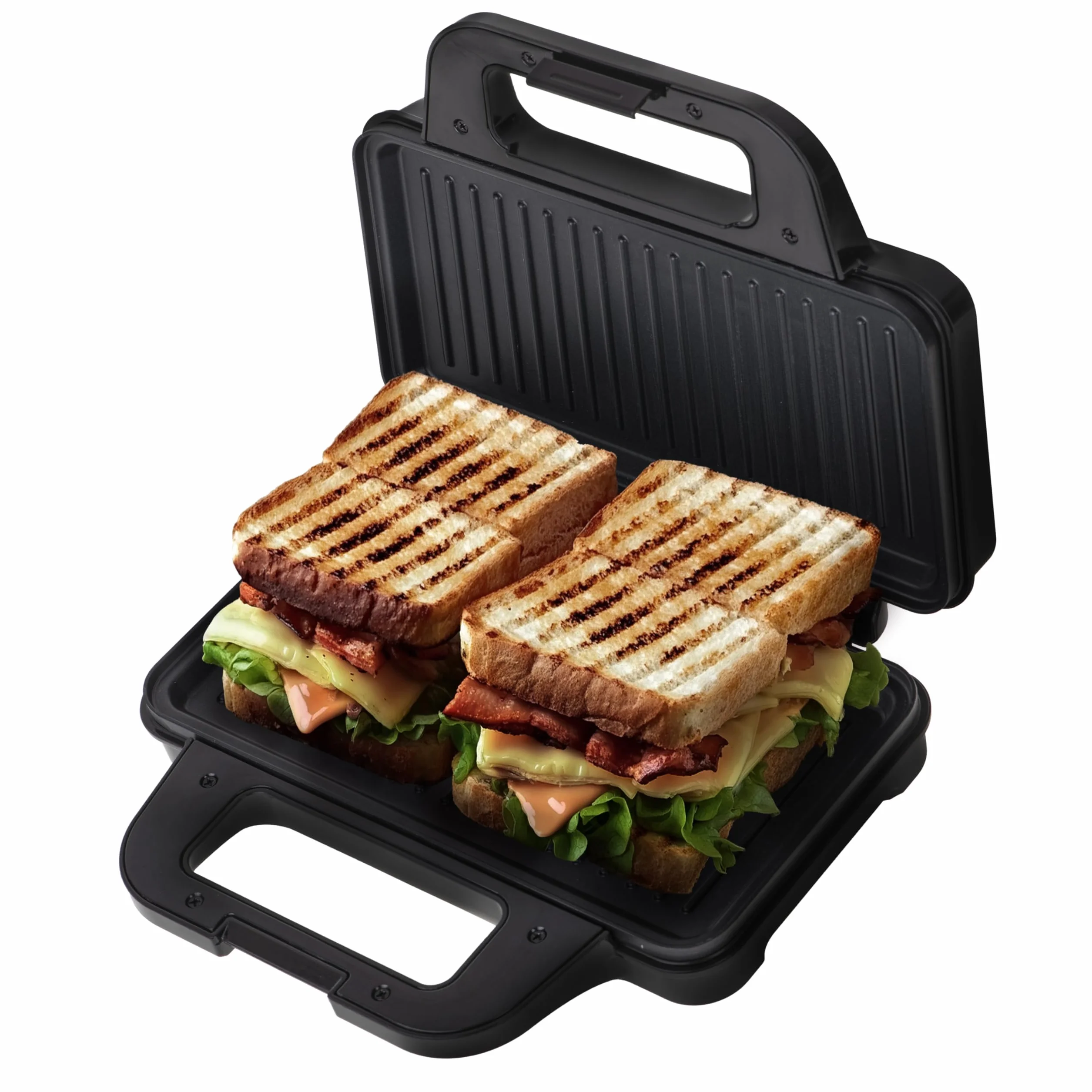 Camry - opiekacz do kanapek i panini grill w jednym – 2 w 1 – szybki grill tosty – kempingowy ekspres do kanapek