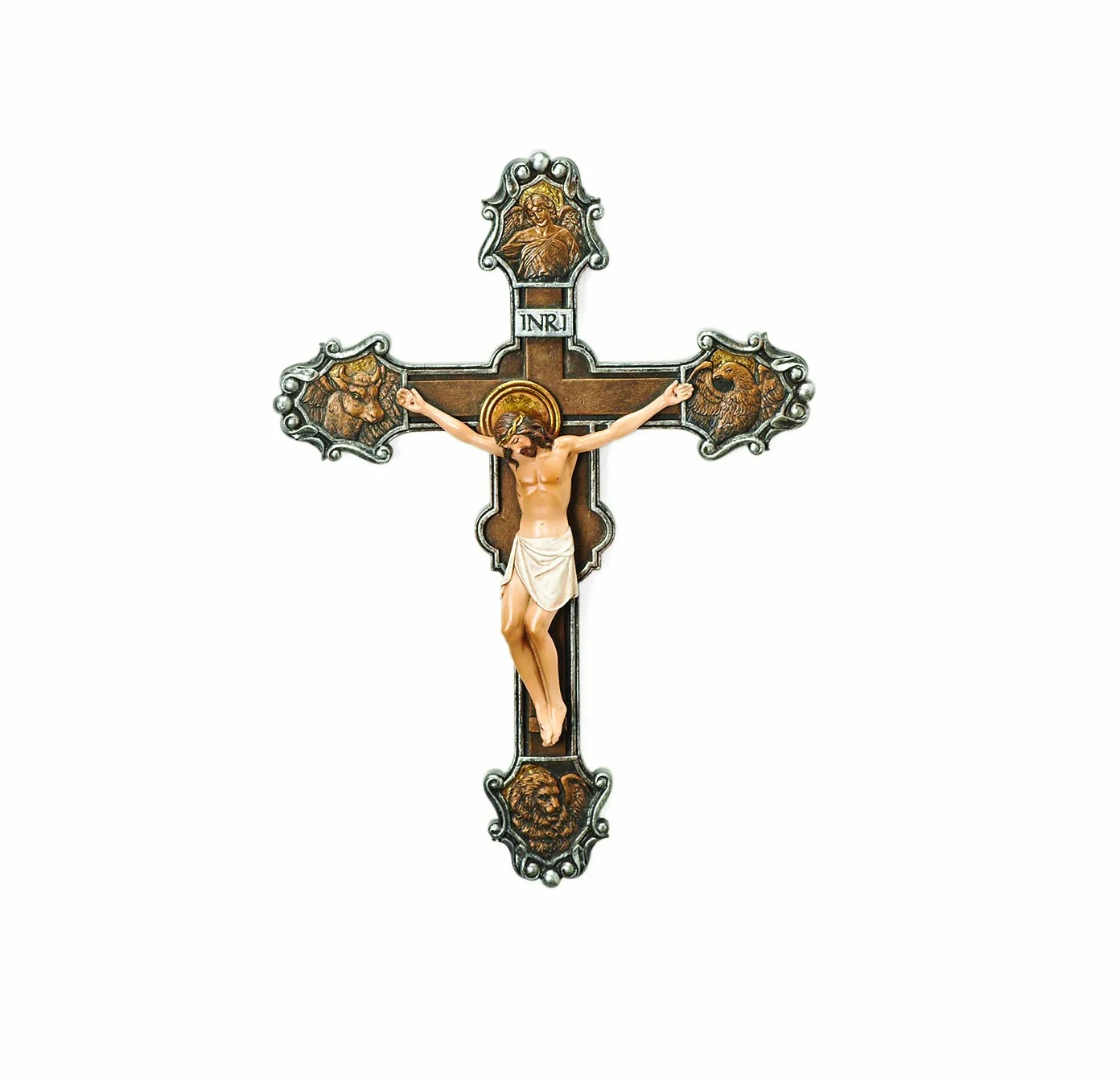 Joseph's Studio Roman 10.25" H (26 cm) Krzyż Ewangelisty, Prezent Religijny, Krzyż Ściany