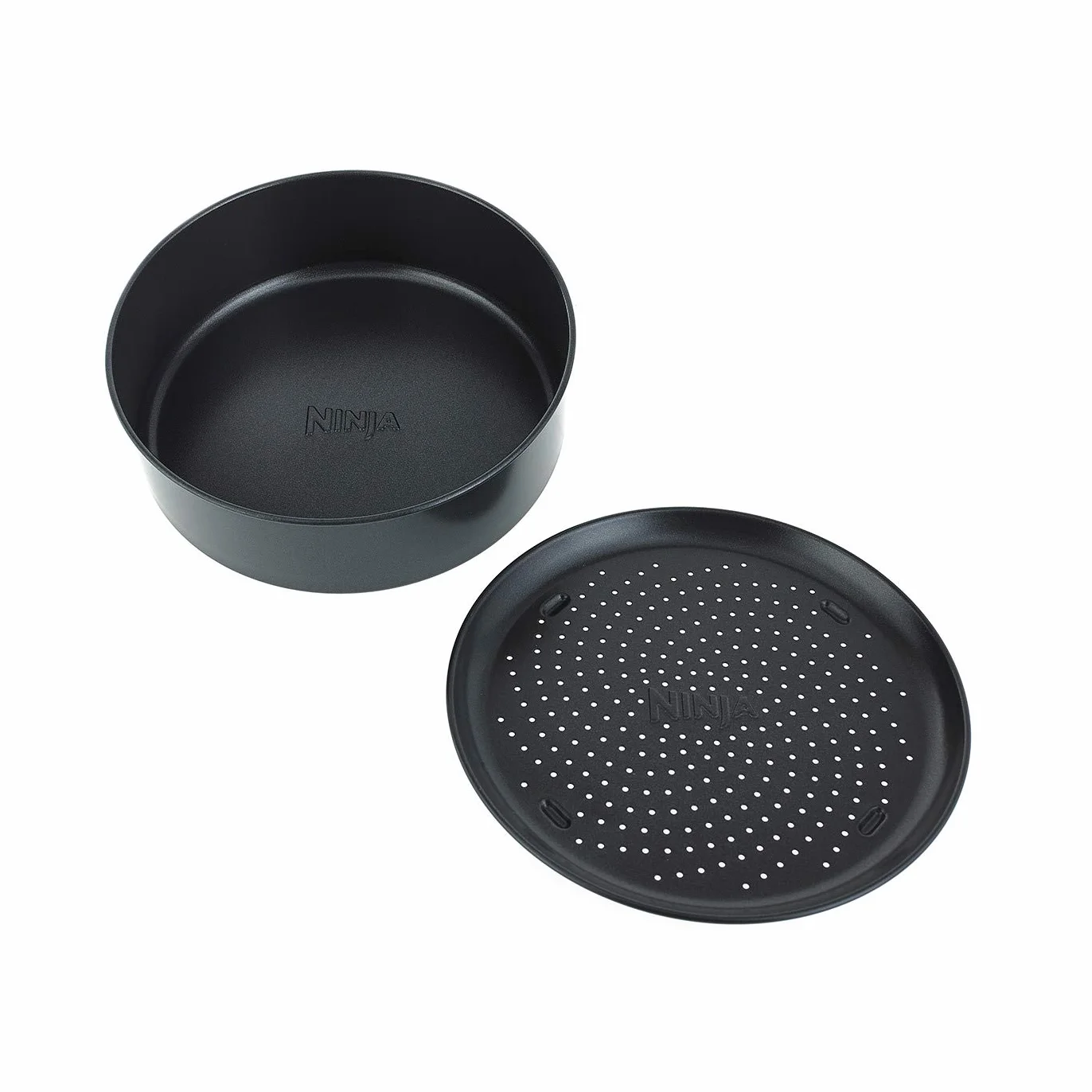 Ninja 4026J300EUK Foodi 2-częściowy zestaw nieprzywierających form do pieczenia, powłoka ceramiczna, kolor czarny