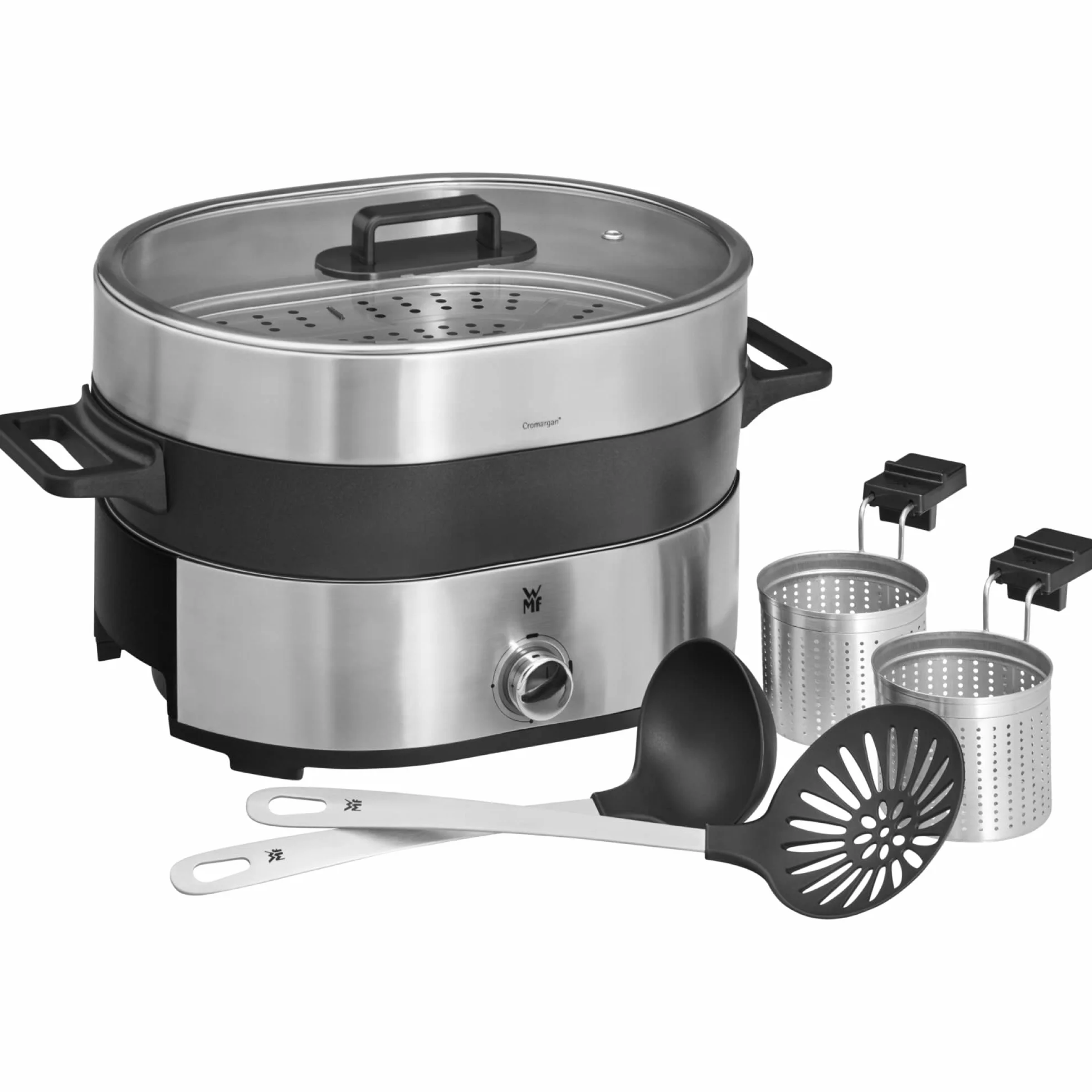 WMF Lono Hot Pot & parowar elektryczny 3,6 l, 1700 W, stal nierdzewna matowa