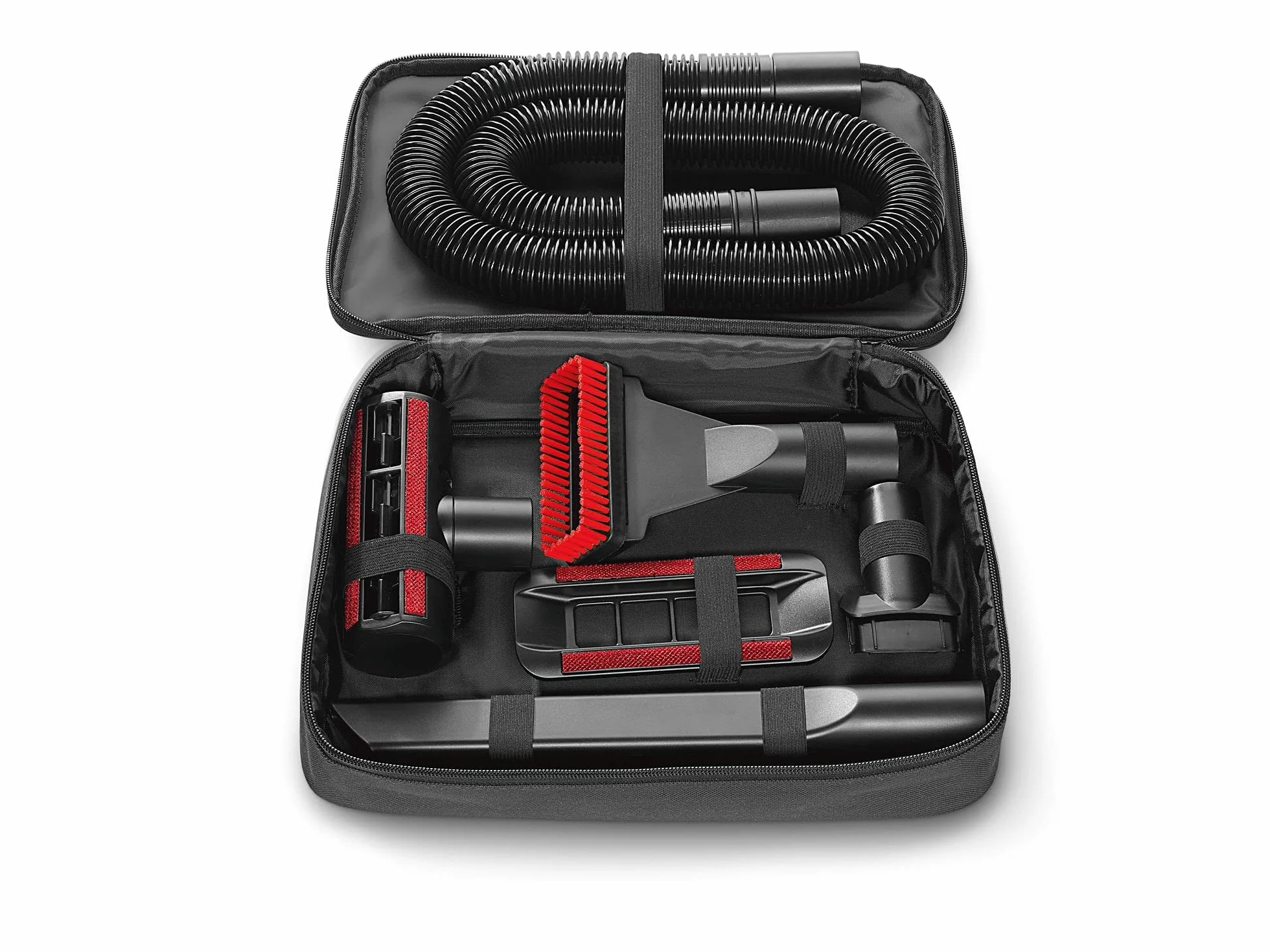 Bosch zestaw akcesoriów BHZTKIT1, pasuje do odkurzacza ręcznego Move, bardzo długa ssawka szczelinowa, dysza do tapicerki i mebli, dysza do materaca, oryginalne akcesoria, czarny