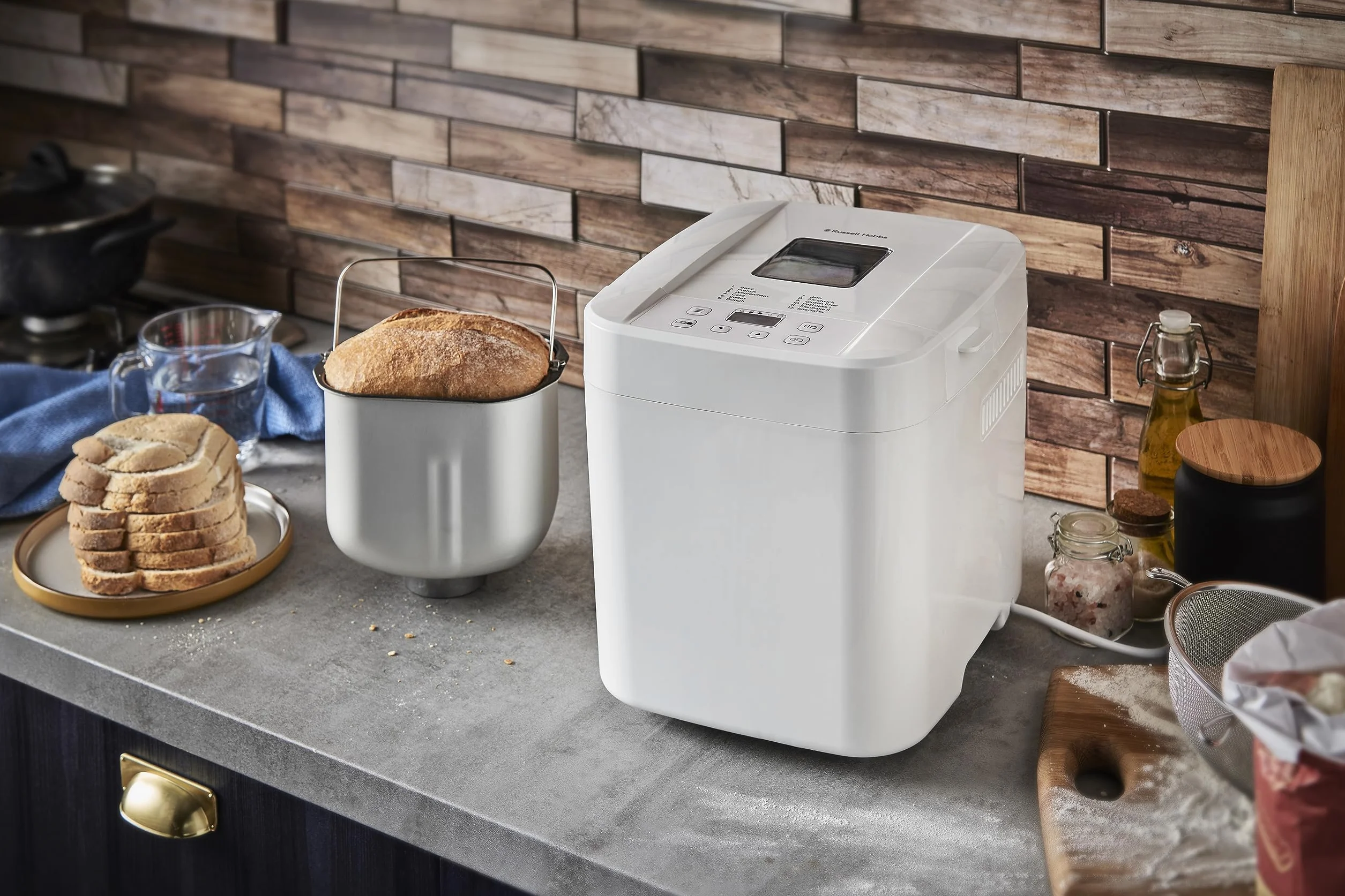 Russell Hobbs wypiekacz do chleba 0,9kg 12 programów 550W biały