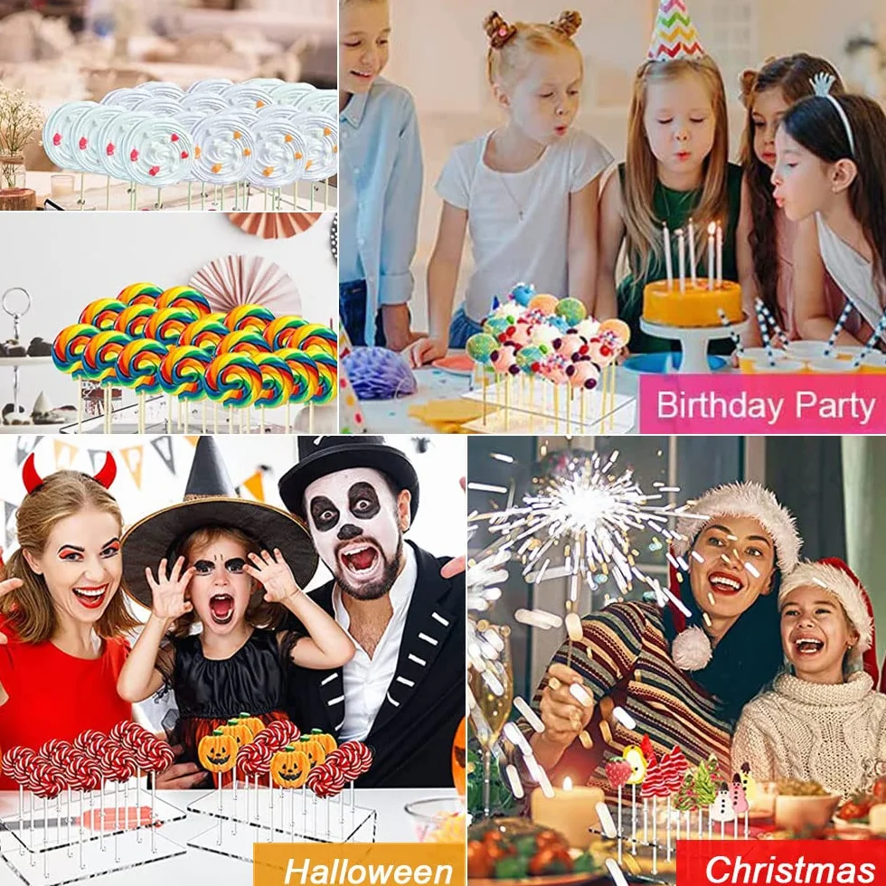 Stojak na Cake Pop, 2 sztuki, stojak na ciasto, na ciasto, na lollipop, na wesela, urodziny, baby shower, do sklepów