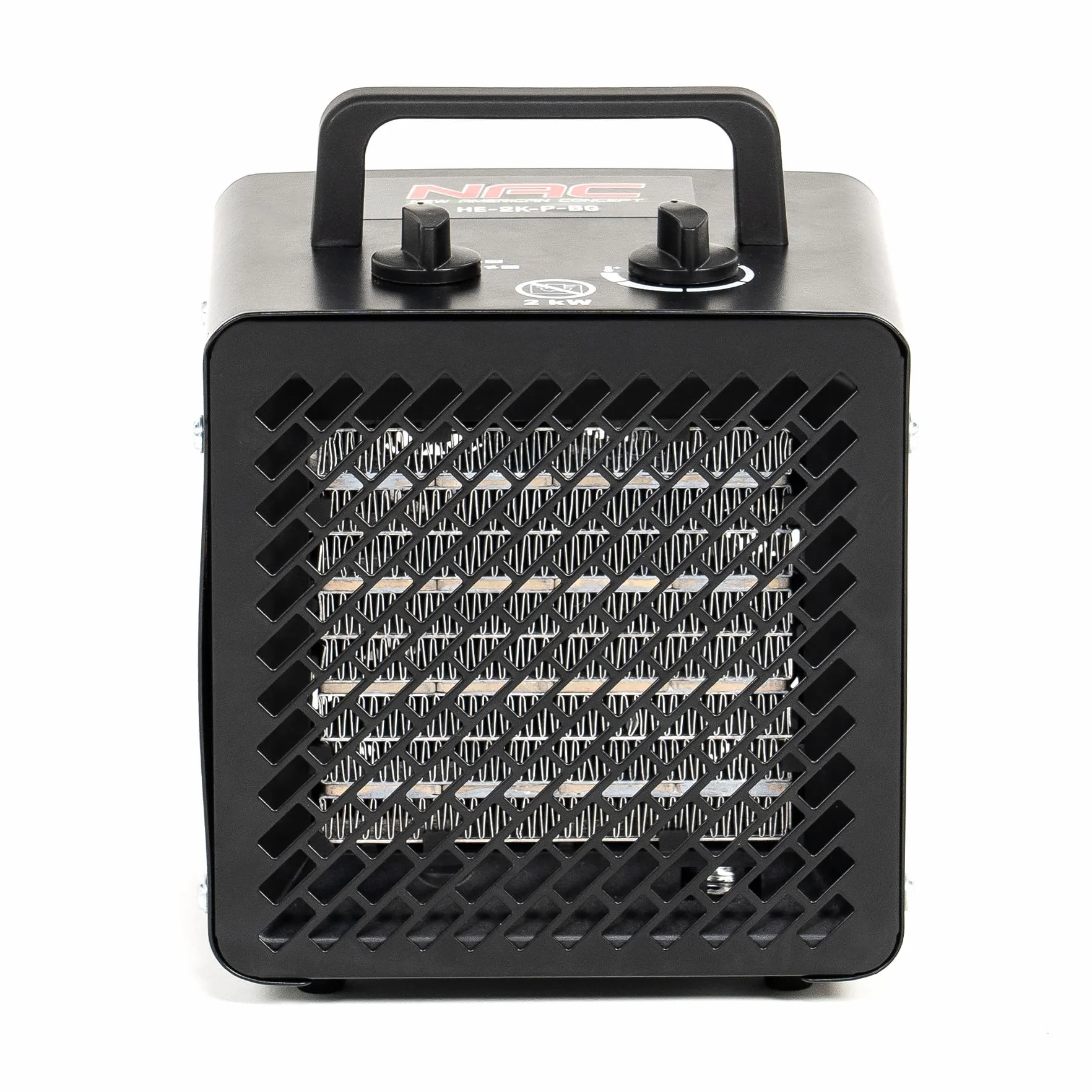 NAC New American Concept Elektryczny termowentylator 2000 W – ceramiczny grzejnik z termostatem – przenośny grzejnik elektryczny do garażu, warsztatu, piwnicy, na placu budowy, szklarni