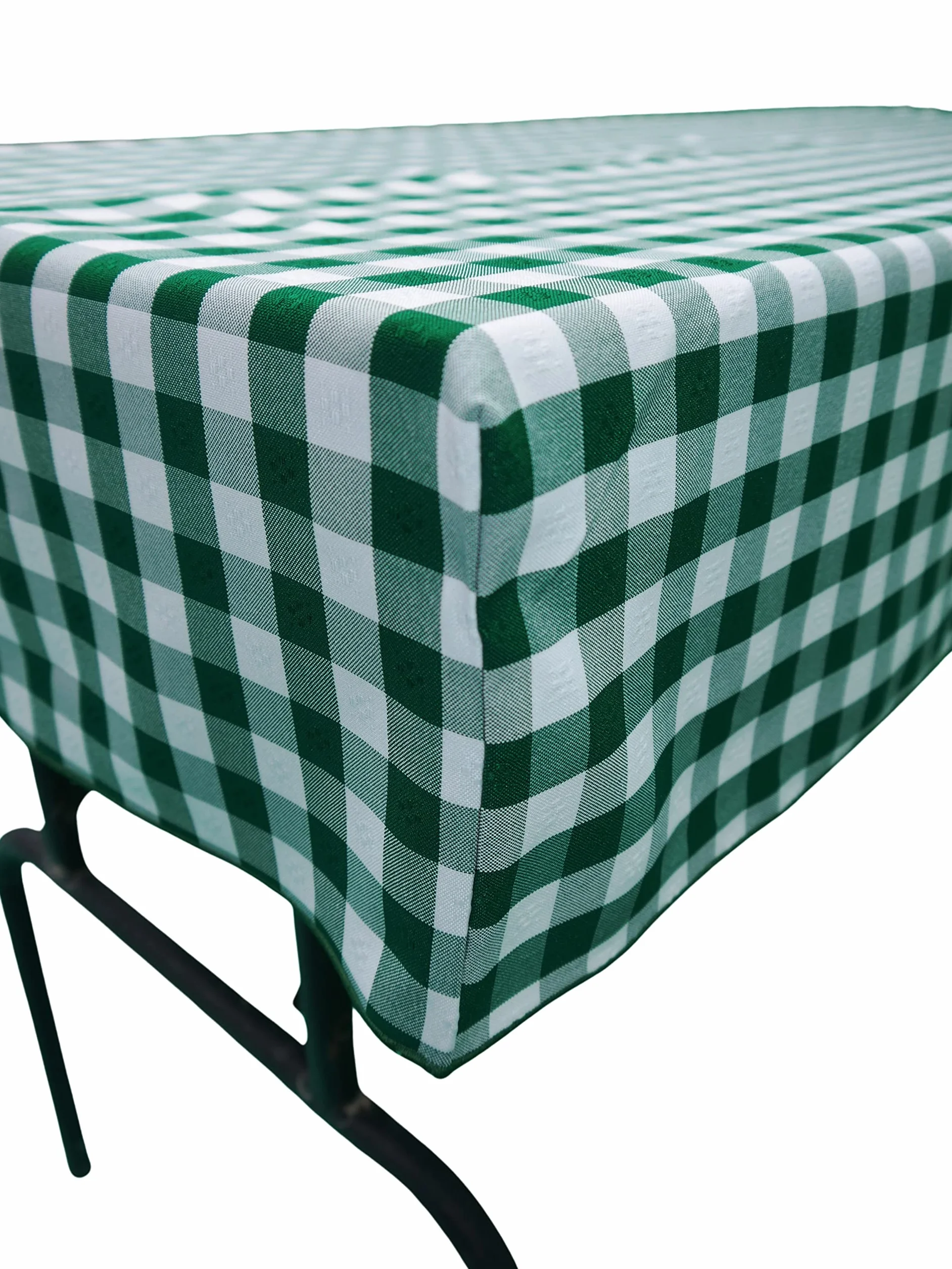 Zestaw mebli do namiotu piwnego (zestaw 3 szt.) składający się z 1 obrusu i 2 pokrowców na ławkę piwną. Rozmiar i kolory do wyboru (110 x 60 cm, zielona kratka)