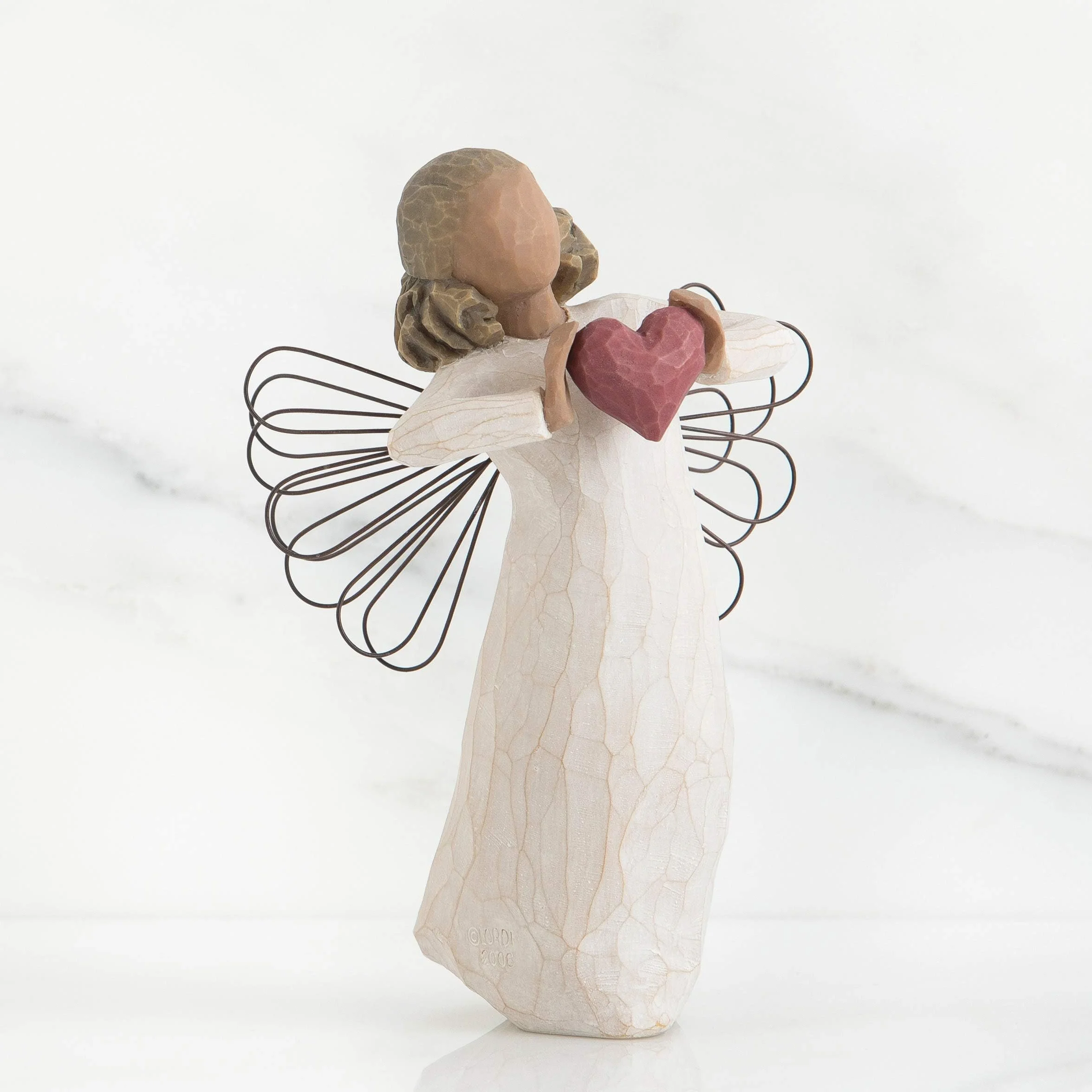 Willow Tree Anioł Figurka Ozdobna, Żywica, Beżowy/Brązowy, 14 cm