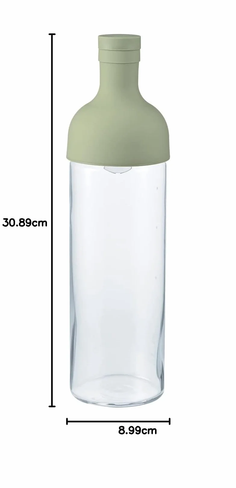 HARIO Cold Brew herbata butelka wina, 750 ml, dymna zieleń