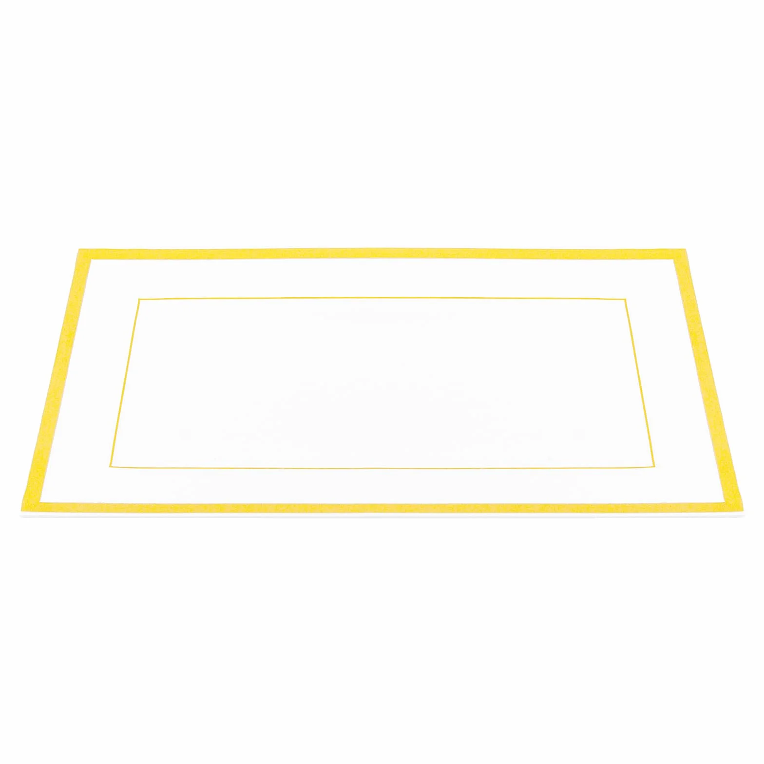 10 sztuk bia?ych plastikowych talerzy do serwowania, 33 x 20 x 1,5 cm, prostok?tne, z tworzywa sztucznego, talerze bufetowe ze z?ot? kraw?dzi?