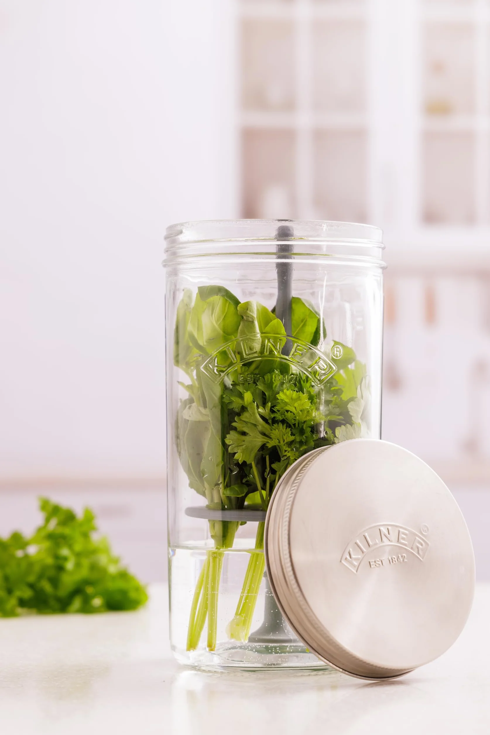 Kilner Zestaw do przechowywania ziół 1 l ze stali nierdzewnej