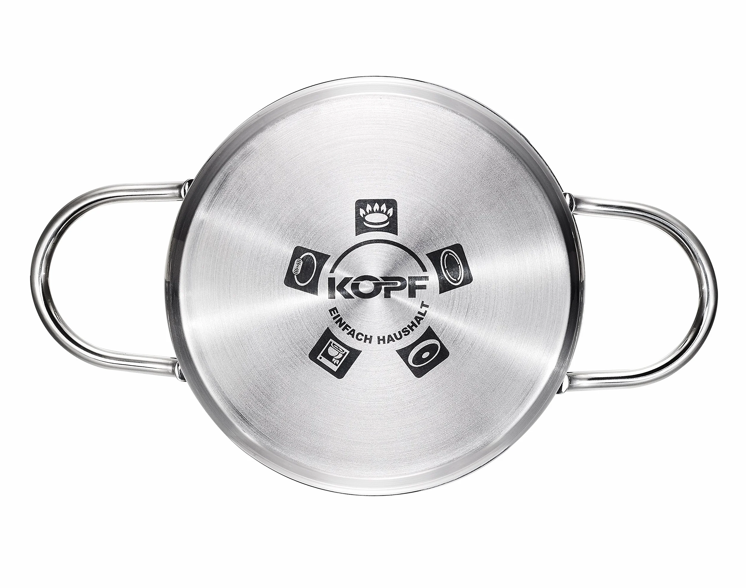 Kopf Garnek do mięsa Josie (Ø 16 cm, wysokość 10,5 cm, 1,95 litra, stal nierdzewna, mały garnek, garnek do gotowania, indukcja)