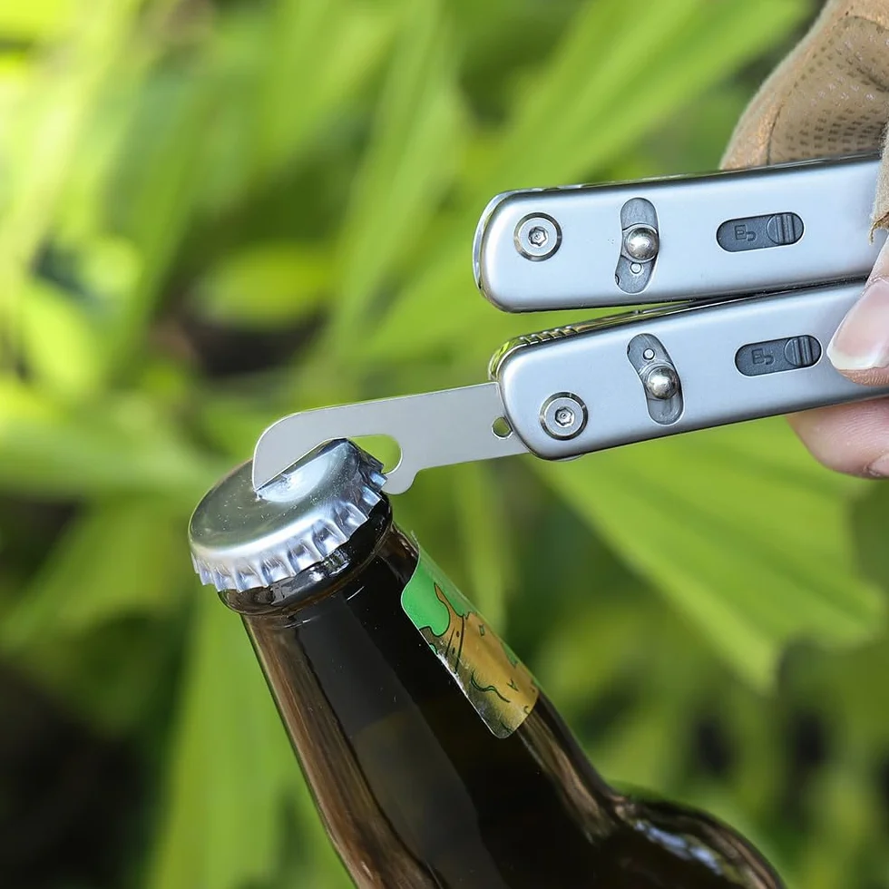 Roxon FT12 Build Your Own Multitool Accessory for Flex (4-częściowy zestaw składający się z krótkiego pilnika diamentowego i krótkiego ostrza stopy owczej i krótkich nożyczek i otwieracza do butelek i