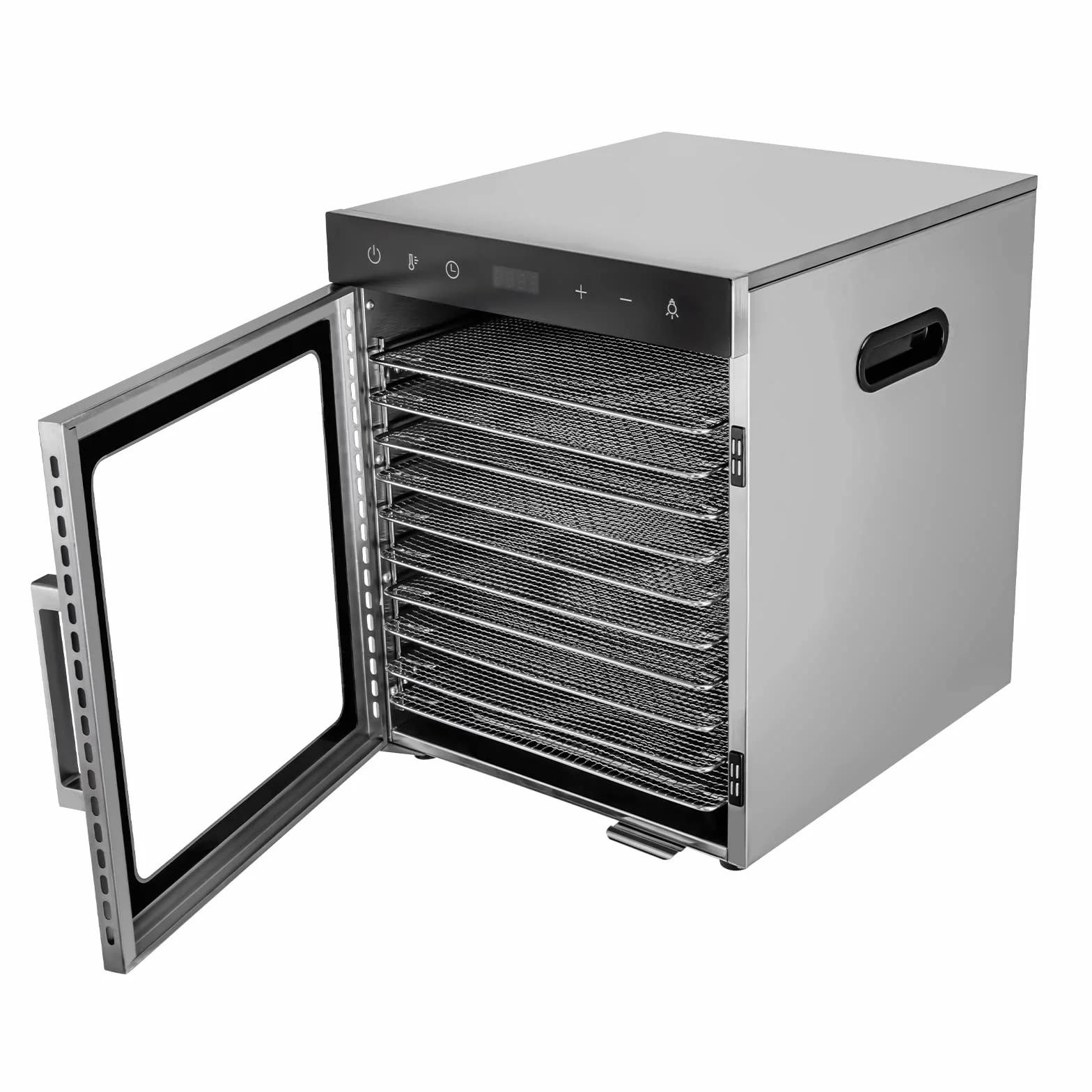 Suszarka do włosów 10-półkowa, stal nierdzewna, 800W, 220V, 30-90°C