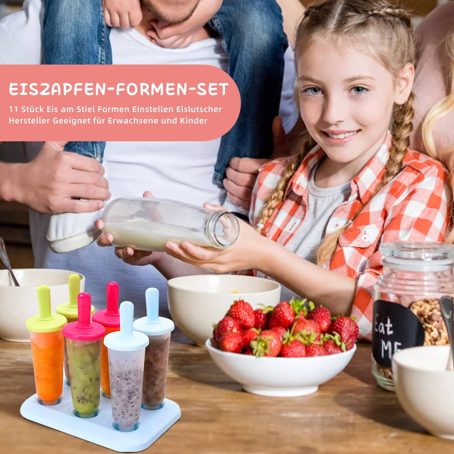 Esteopt 12 foremek do lodów, nie zawierają BPA, małe i duże formy