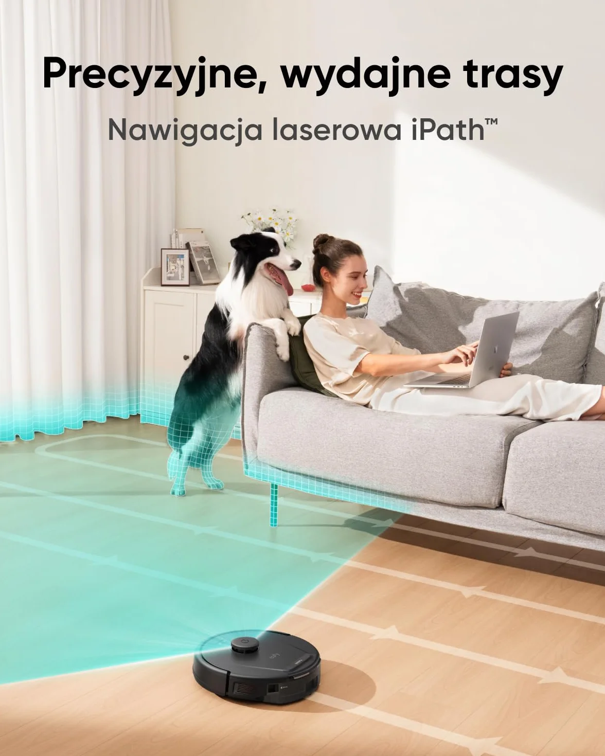 eufy L60 Automatyczny odkurzacz 5000 Pa nawigacja laserowa iPath
