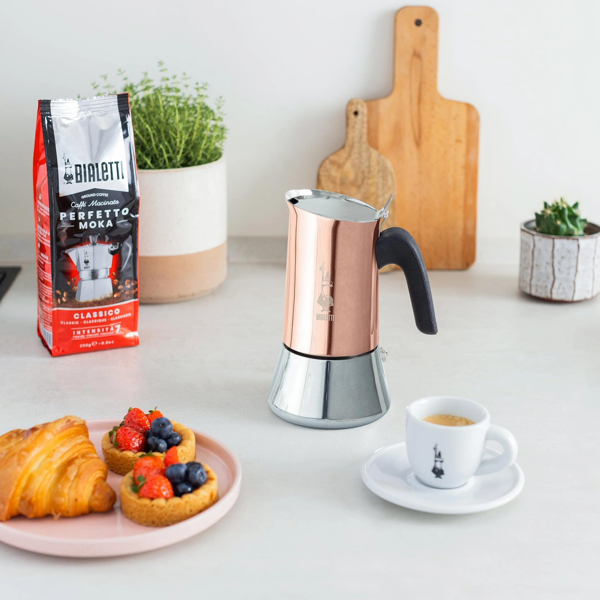 Bialetti Venus Kawiarka, Brązowy/Srebrny, 4 Filiżanki
