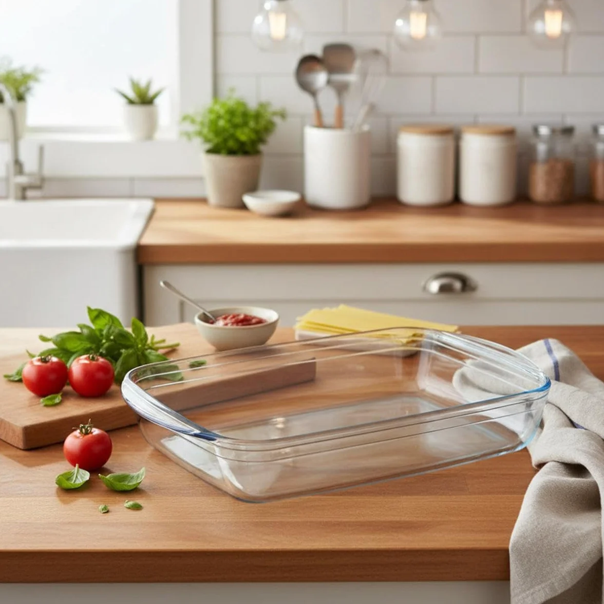 PIREX Prostokątna patelnia Pyrex xl Cm 40x27 garnek do gotowania