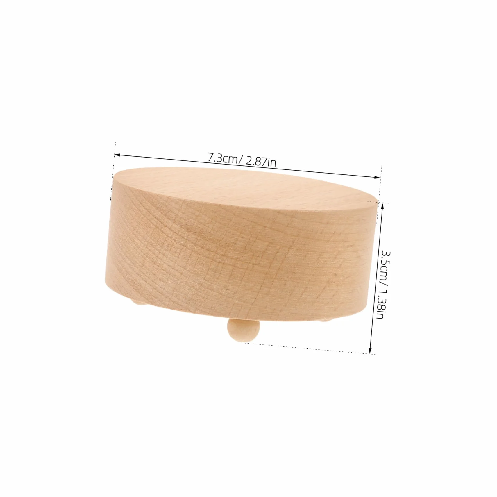 Diy Podstawka Do Muzycznych Pudełek Drewniana Okrągła Stabilna Przeznaczona Do Rękodzieła Materiał Akcesoria Muzyczne Doskonała