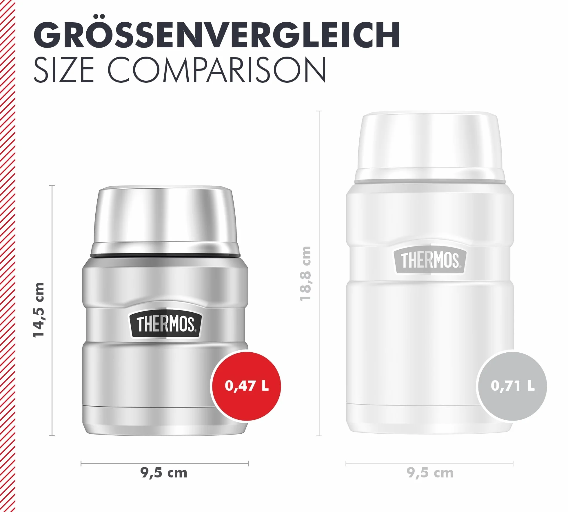 Thermos Stainless King Pojemnik Termiczny na Żywność 0,47 L Srebrny