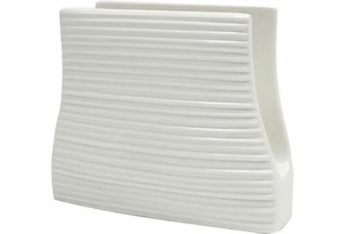 Maxwell and Williams Basics okrągły uchwyt na serwetki, biały