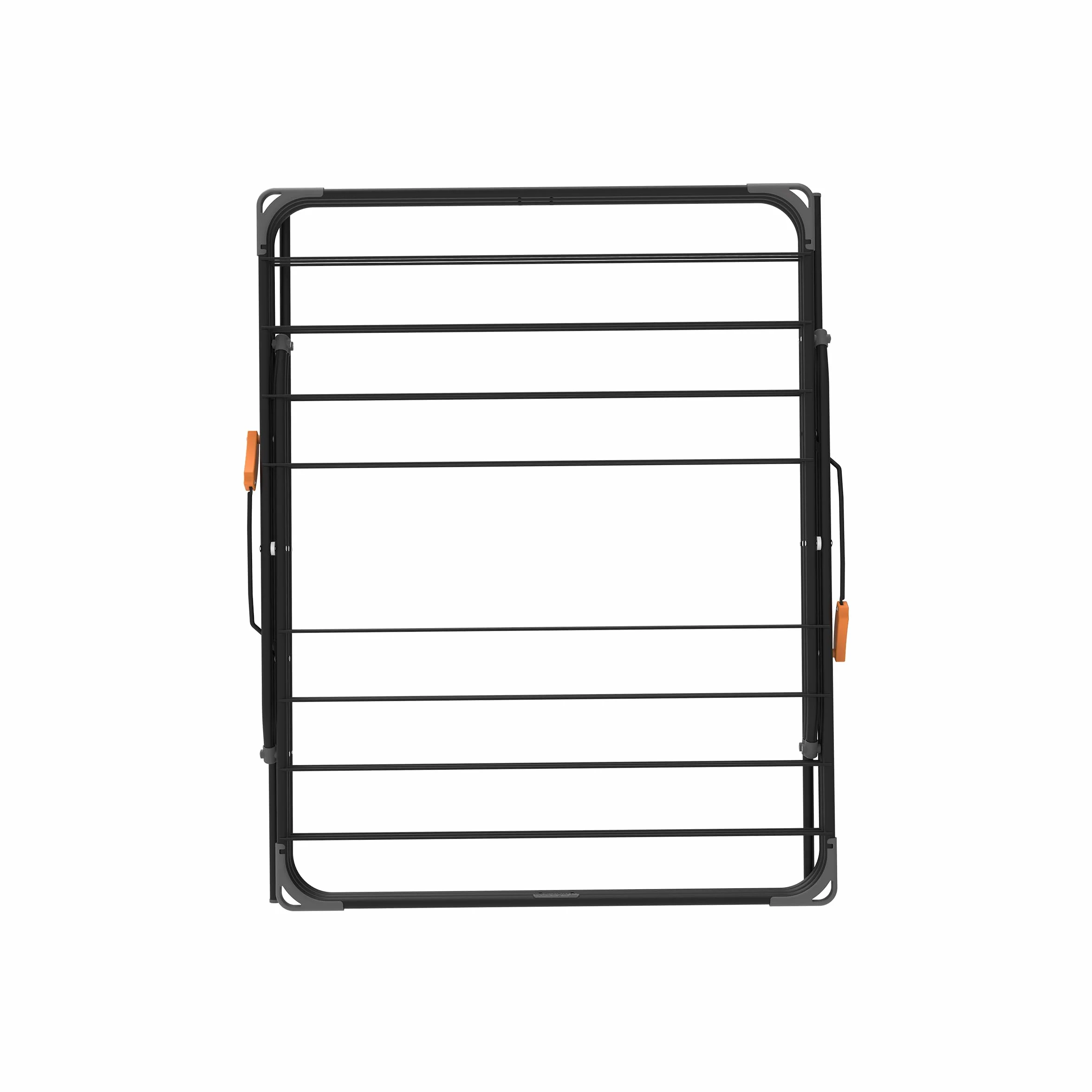 Rörets Suszarka do ubrań Rise Black - wyskakująca konstrukcja Pop-up, mechanizm blokujący bezpieczeństwo, konstrukcja ze stali stopowej i suszenie 18 m - 61 x 49 x 140 cm