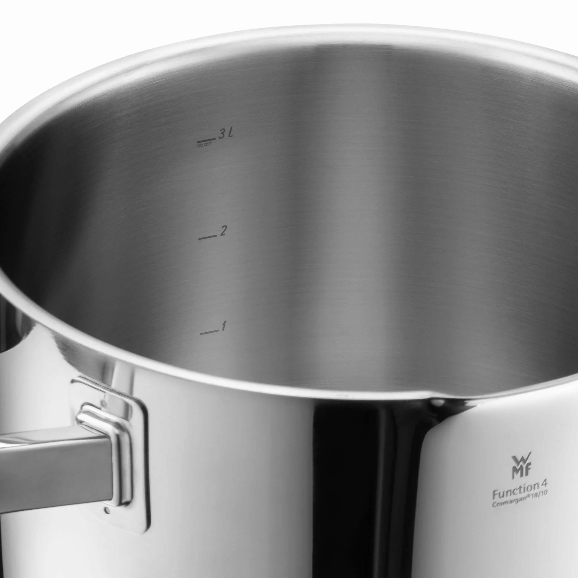 Wmf Function 4 Garnek z Pokrywką, Srebrny, ⌀20 cm/3,4 L
