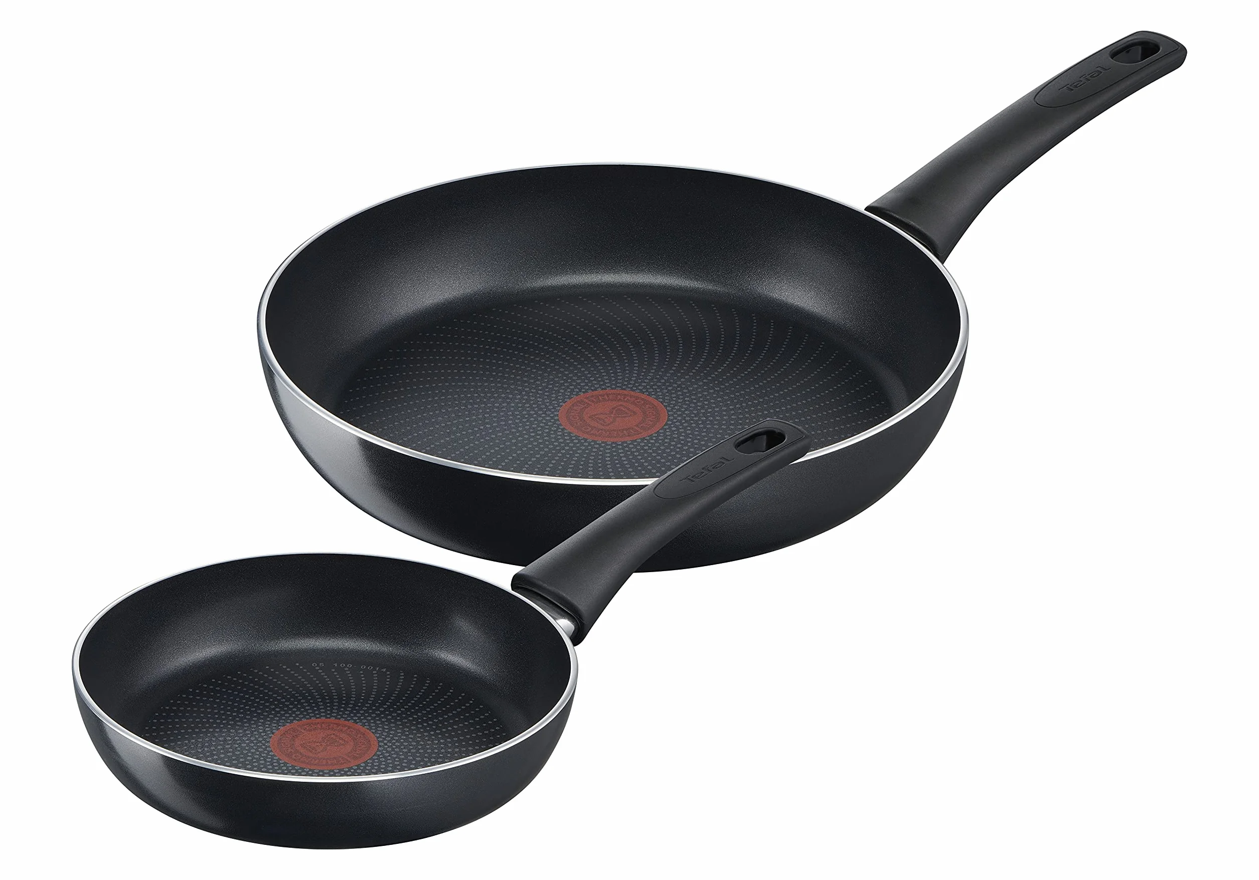 Tefal Generous Cook Zestaw 2 patelni 20/28 cm z powłoką nieprzywierającą termicznym wskaźnikiem temperatury do indukcji Czarny