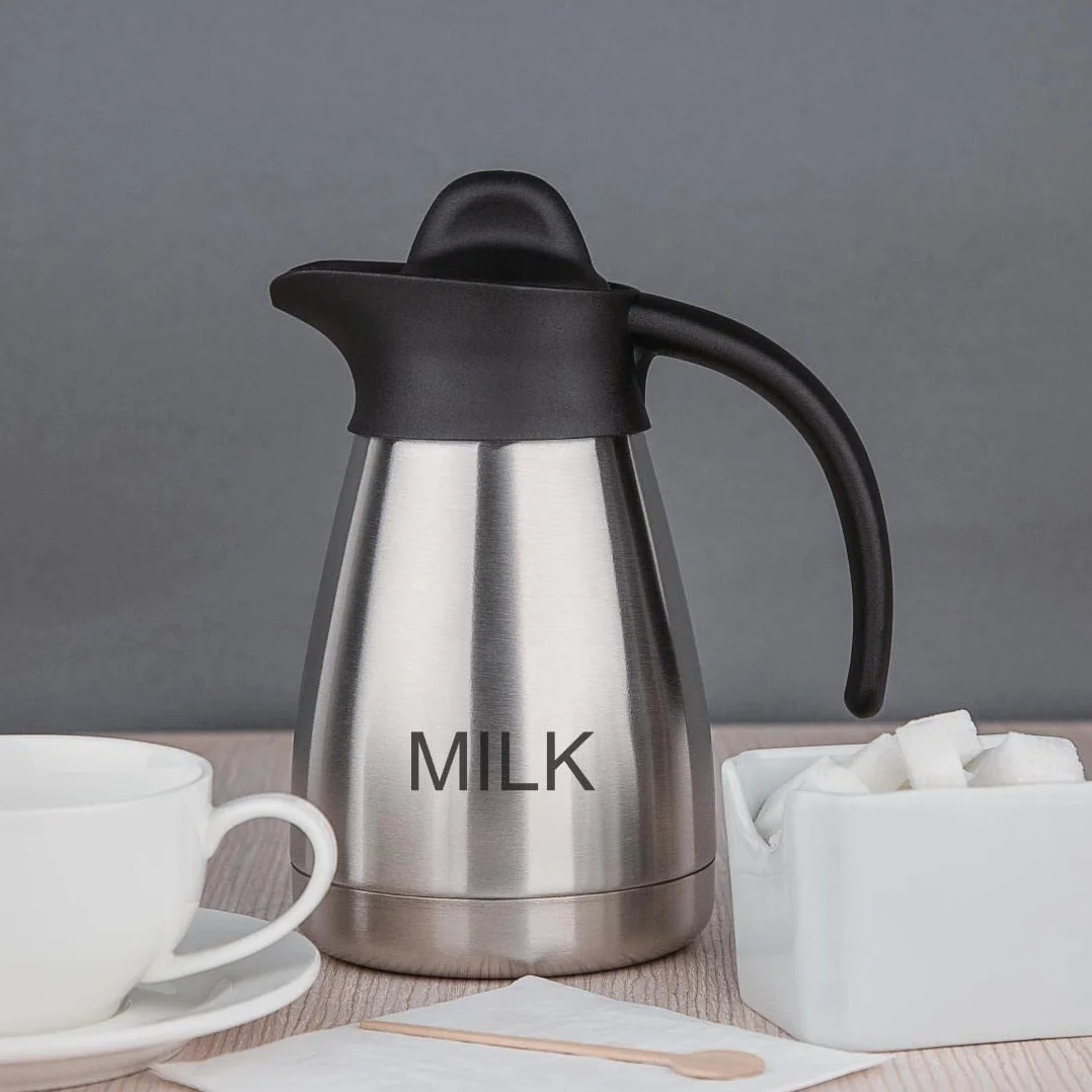 Olympia CL371 wyryty dzbanek próżniowy "mleko" z butelką na śrubę, 0,5 l