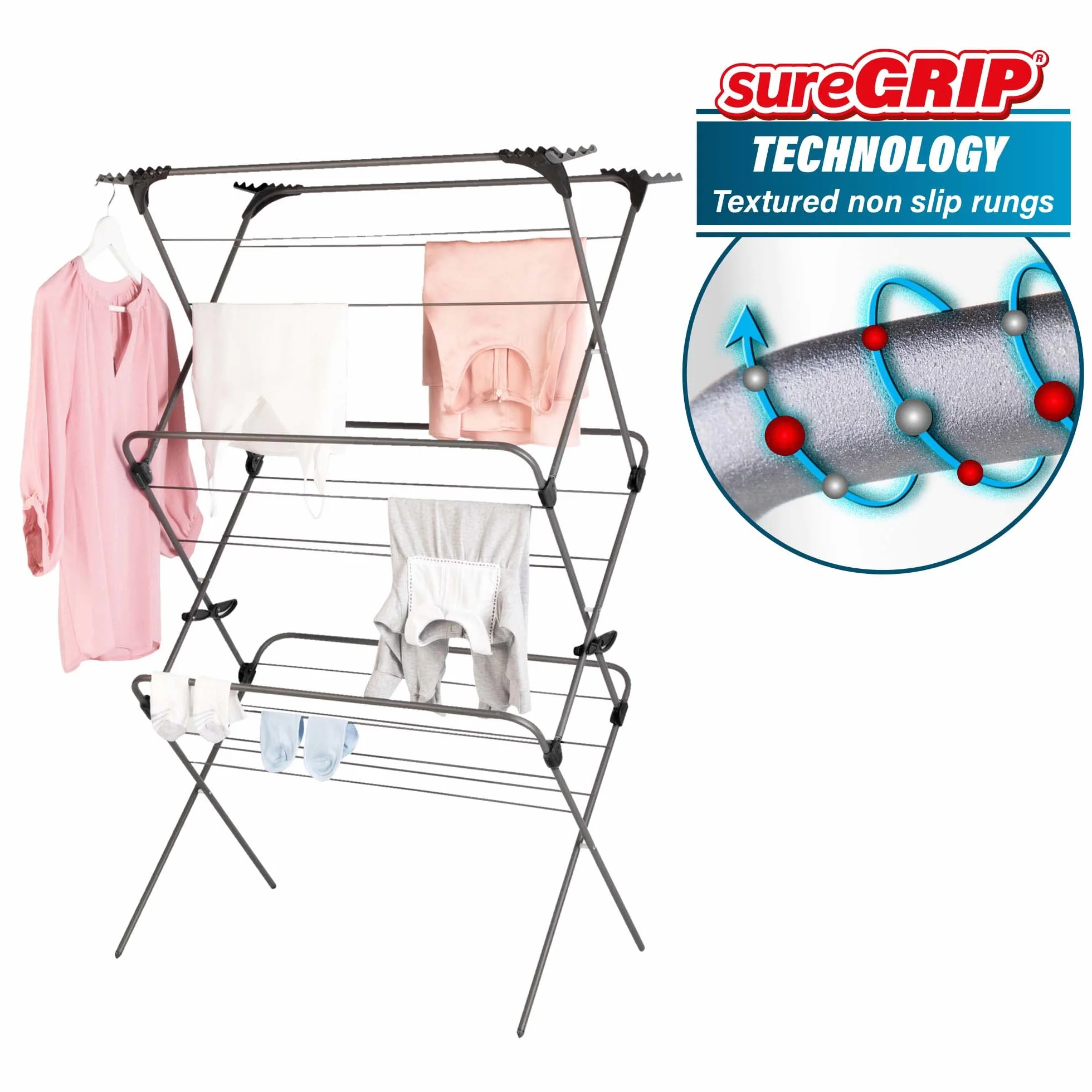 Minky Premium Sure Grip Extra Wide 3-poziomowy Airer