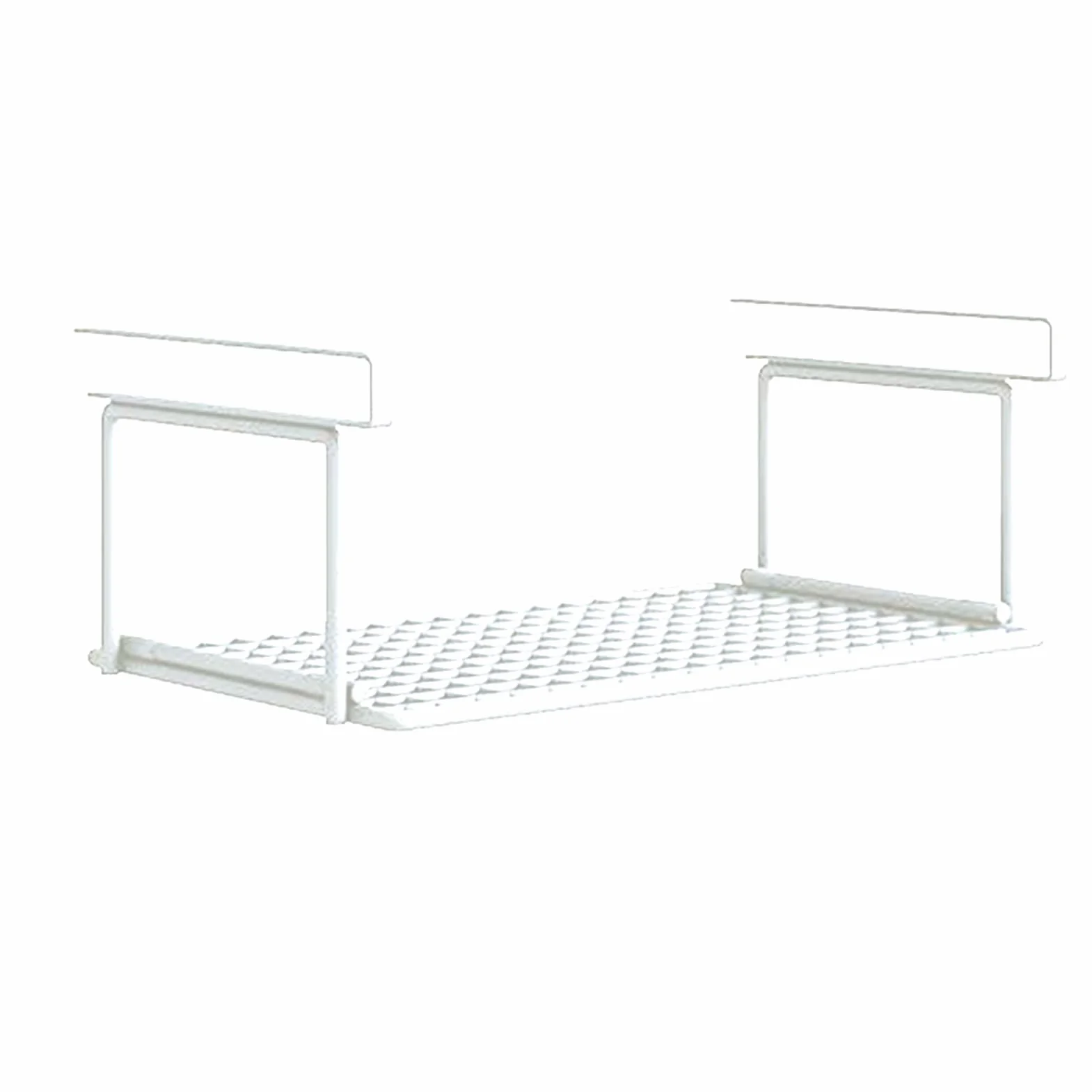 Generisch Kosz wiszący pod półką z metalu 32/39/52 cm, organizer do szafek kuchennych, szafek na buty i szafek na ubrania (czarny/biały)
