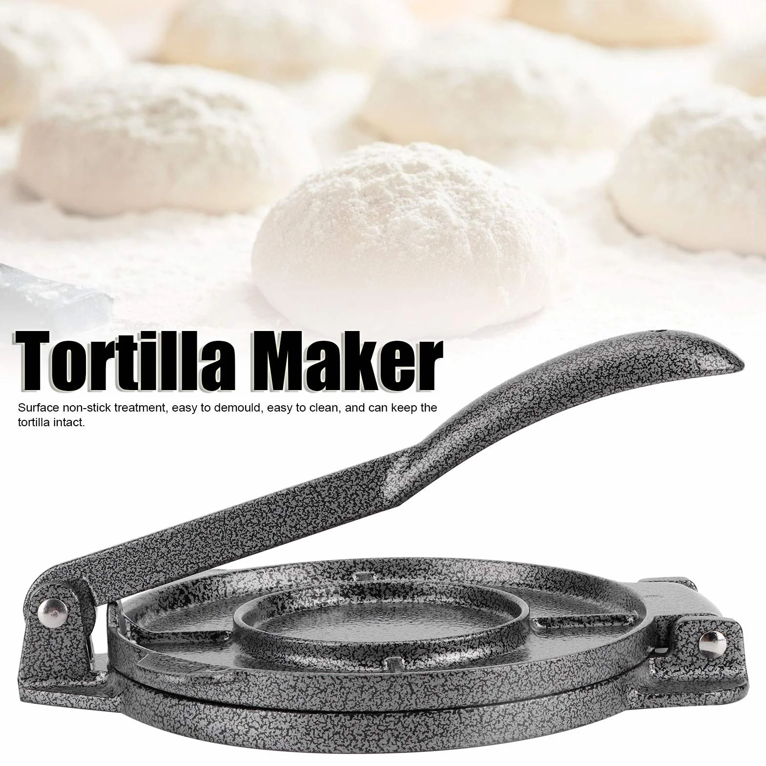 Tortilla Maker Brentwood Tortilla Maker, Tortilla Maker Press, do Ciastek, Grillowanych Mięs