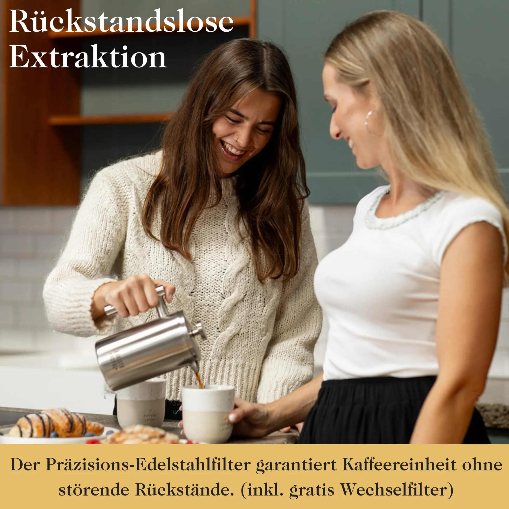 Barista Royal French Press - Wysokiej jakości praska francuska z funkcją podtrzymywania temperatury - Zaparzacz do kawy - 600 ml