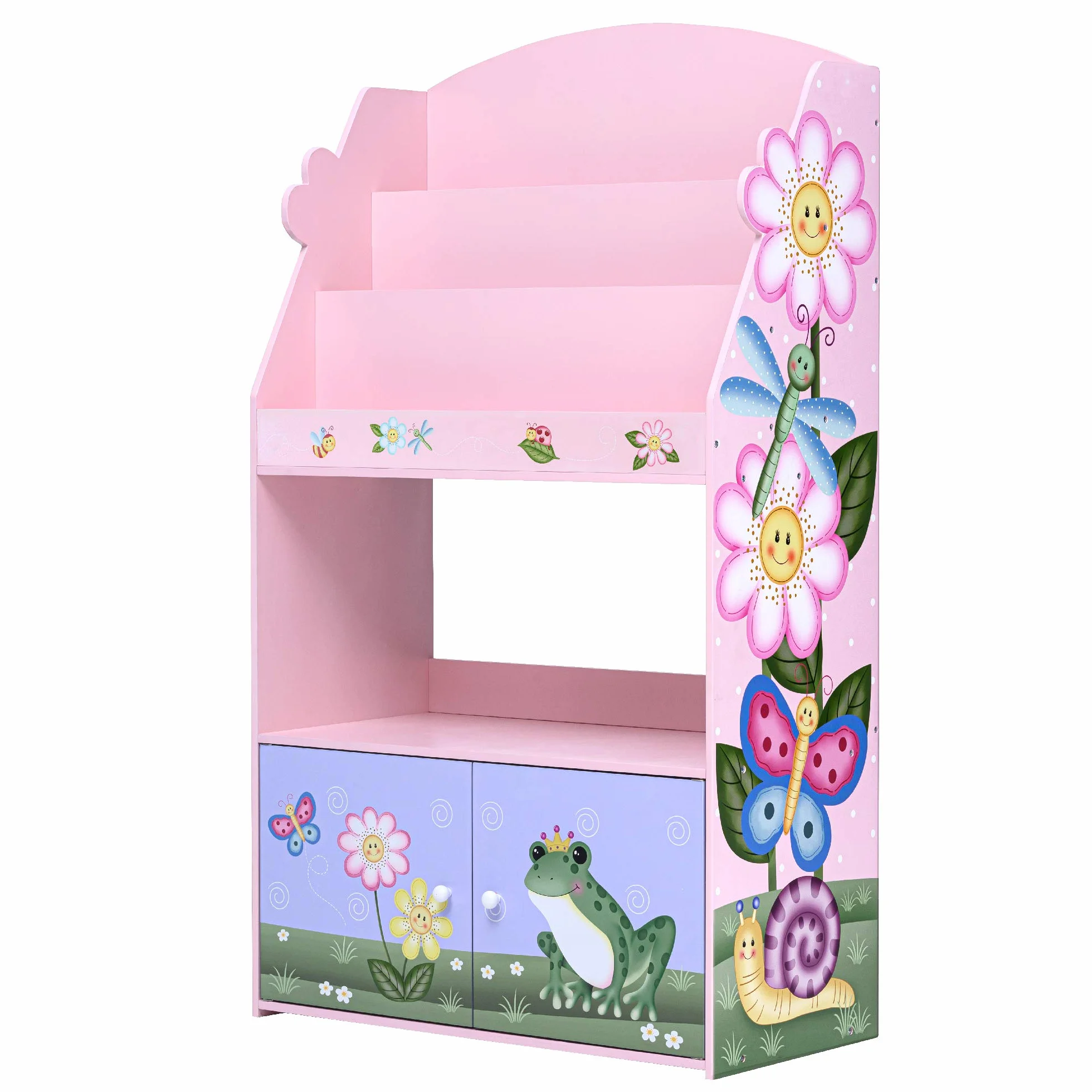 Fantasy Fields Dzieci?ca 3-poziomowa Drewniana Biblioteczka z Szuflad? z Kolekcji Magic Garden TD-13394MG