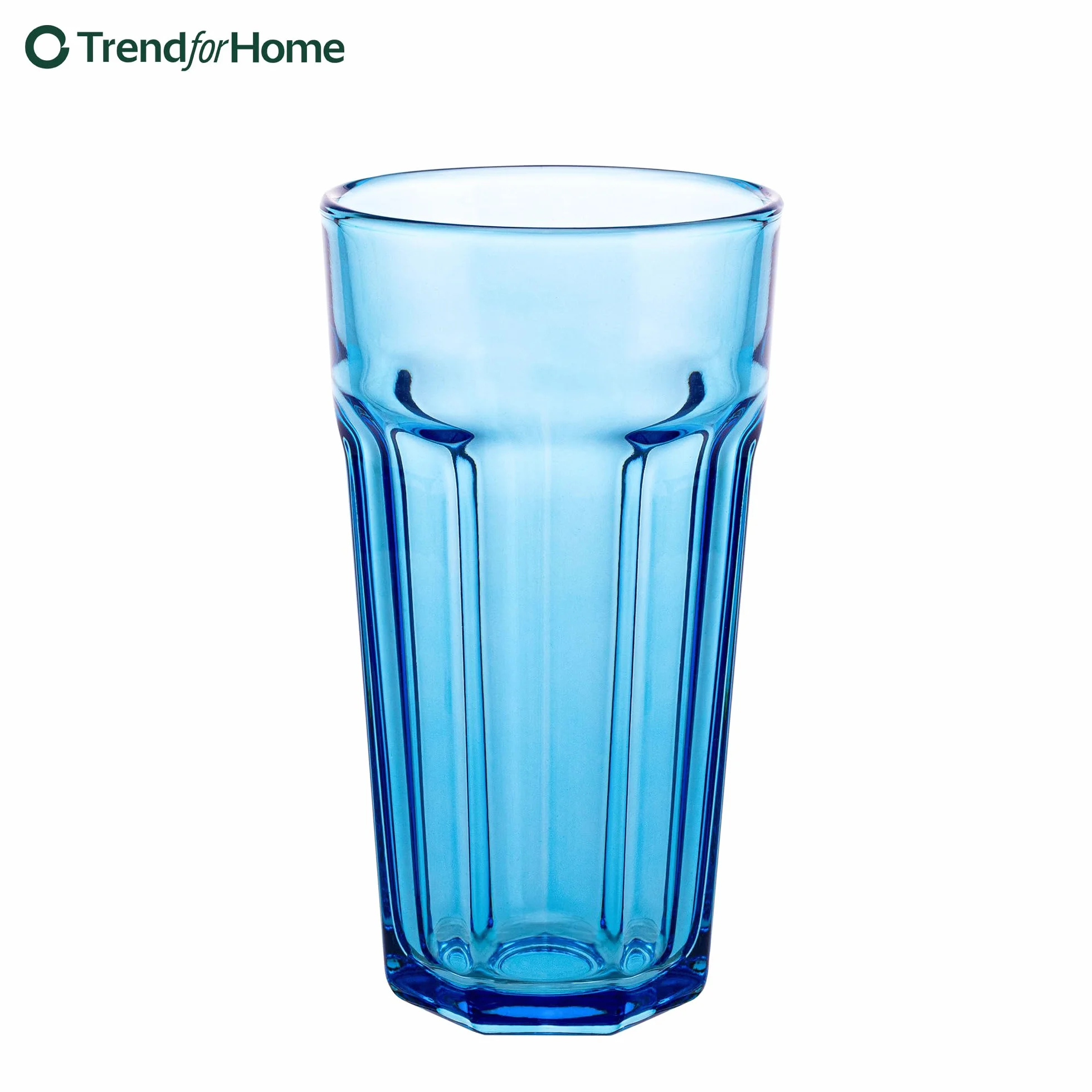 TREND FOR HOME -Gigi Rainbow Blast Mix: Duże Szklanki 700 ml, Zestaw 6, Szklanki do Koktajli, Kawy Mrożonej, Long Drinków XXL, Kolorowe, Lemoniady, Soku, Smoothie.