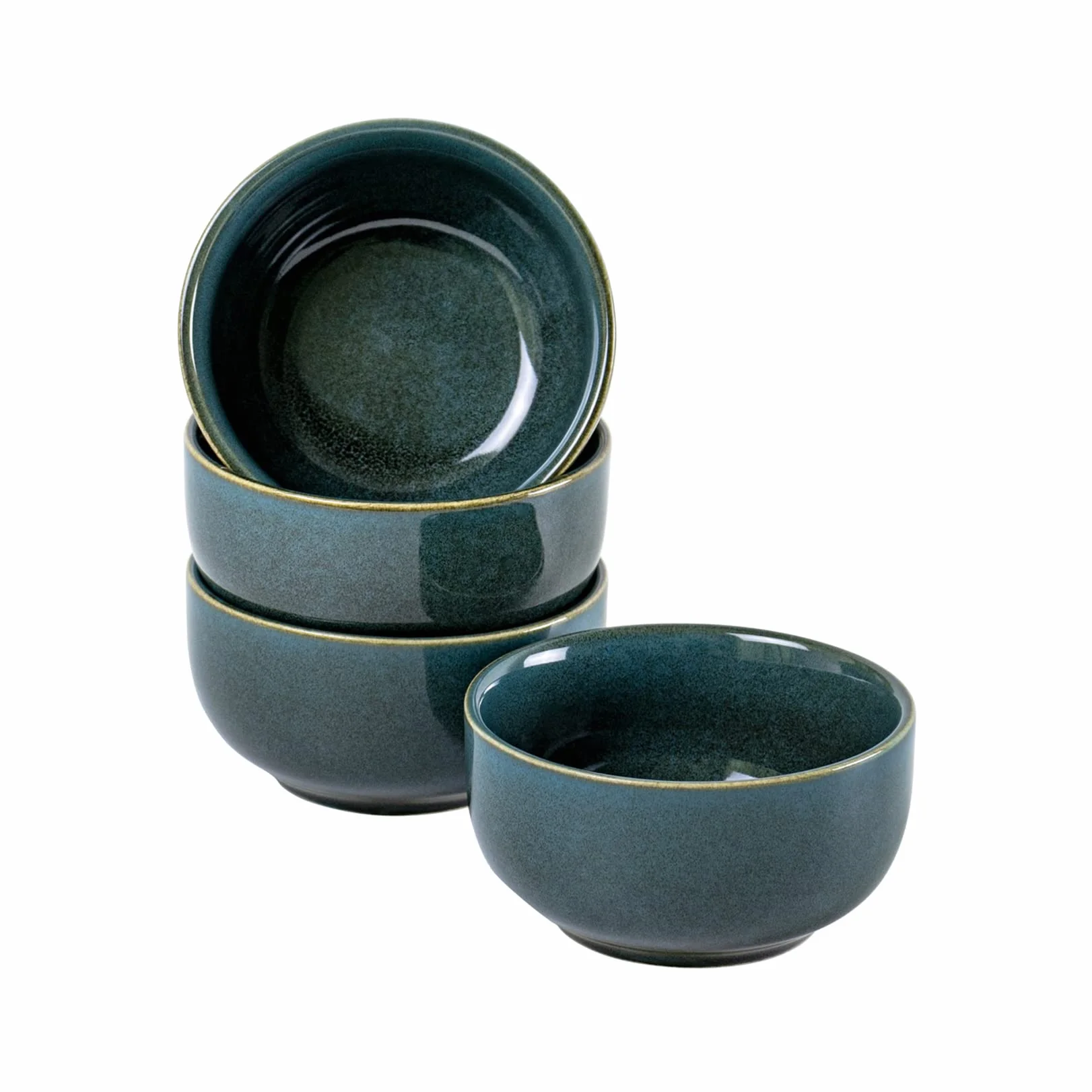 UNICASA Ceramiczne miski deserowe, 10 cm, idealne jako miski na przekąski, miski na owoce, serwis stołowy dla 4 osób, nadają się do mycia w zmywarce