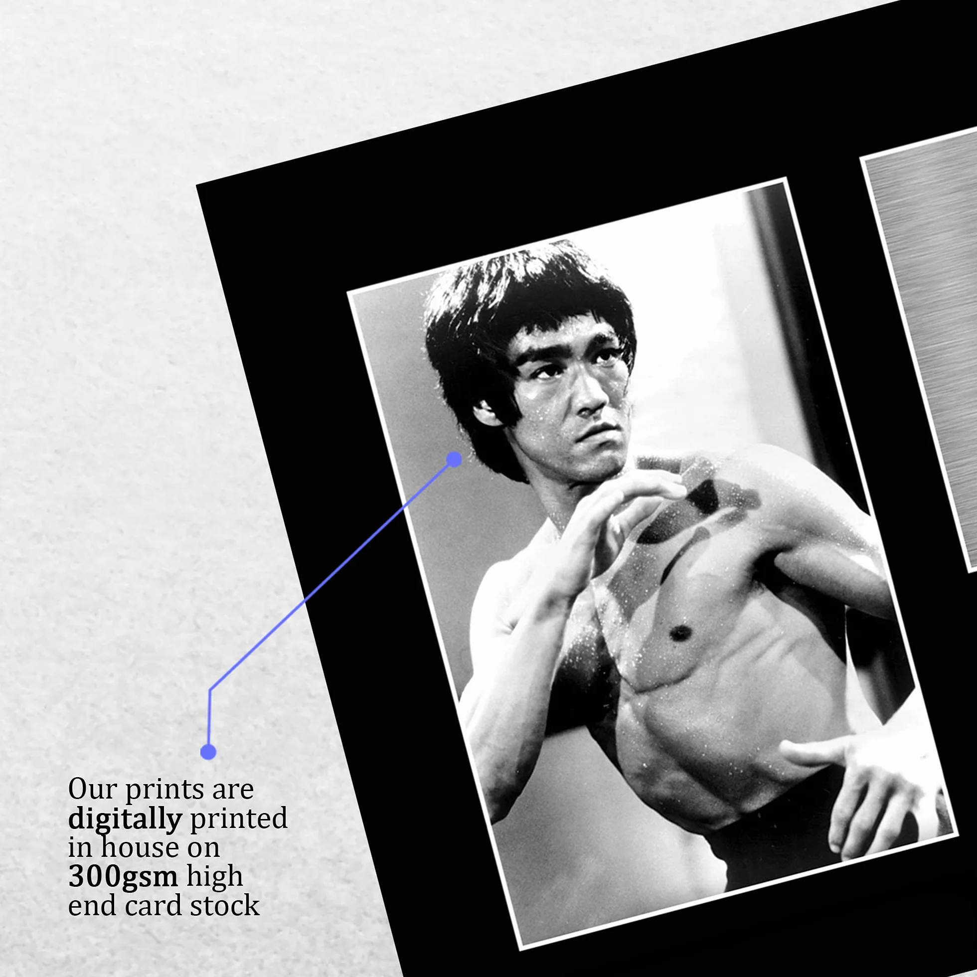 HWC Trading Bruce Lee podpisany w formacie A4 z autografem sztuki walki wejście smoka wydruk zdjęcie zdjęcie pokaz