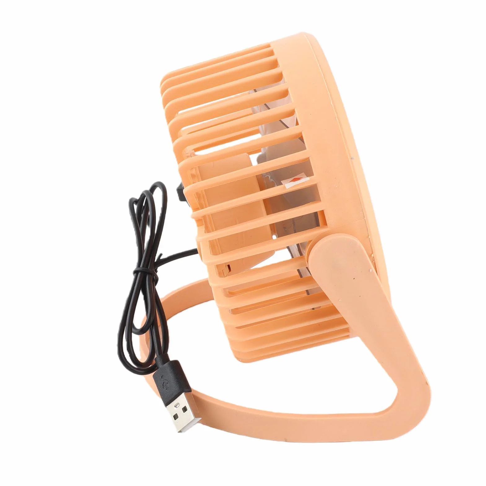 Mini Wentylator Biurkowy USB 5 Ostrzy, Cichy Silnik, Przenośny, Obrotowy
